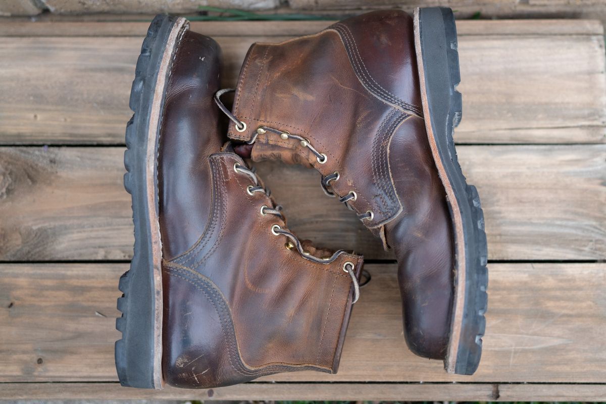 Photo by ImaGoat on November 6, 2023 of the Nicks MTO in Horween Orange Predator.