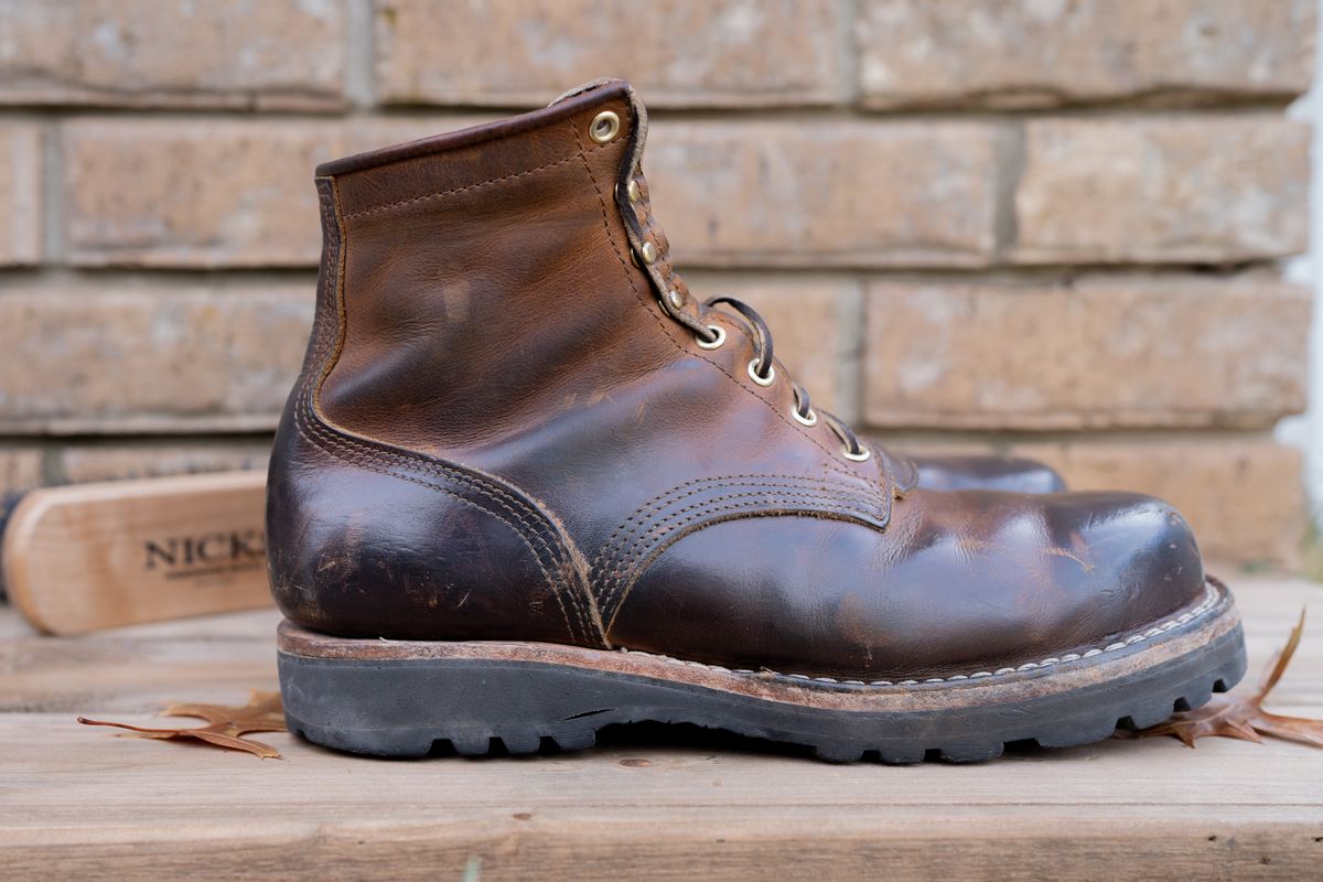 Photo by ImaGoat on December 5, 2023 of the Nicks MTO in Horween Orange Predator.