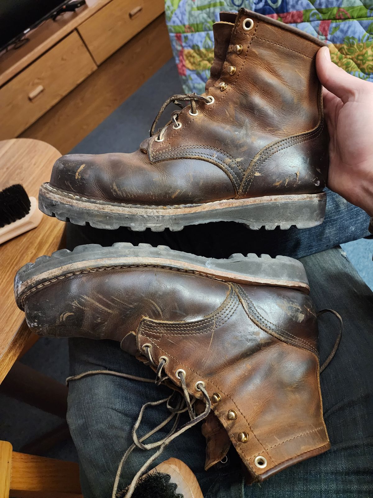 Photo by ImaGoat on December 12, 2023 of the Nicks MTO in Horween Orange Predator.