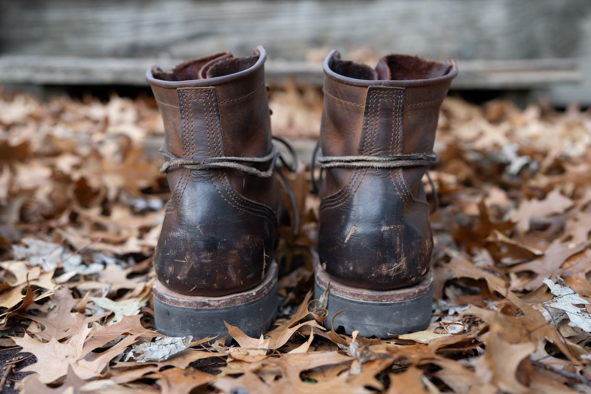 Photo by ImaGoat on January 3, 2024 of the Nicks MTO in Horween Orange Predator.