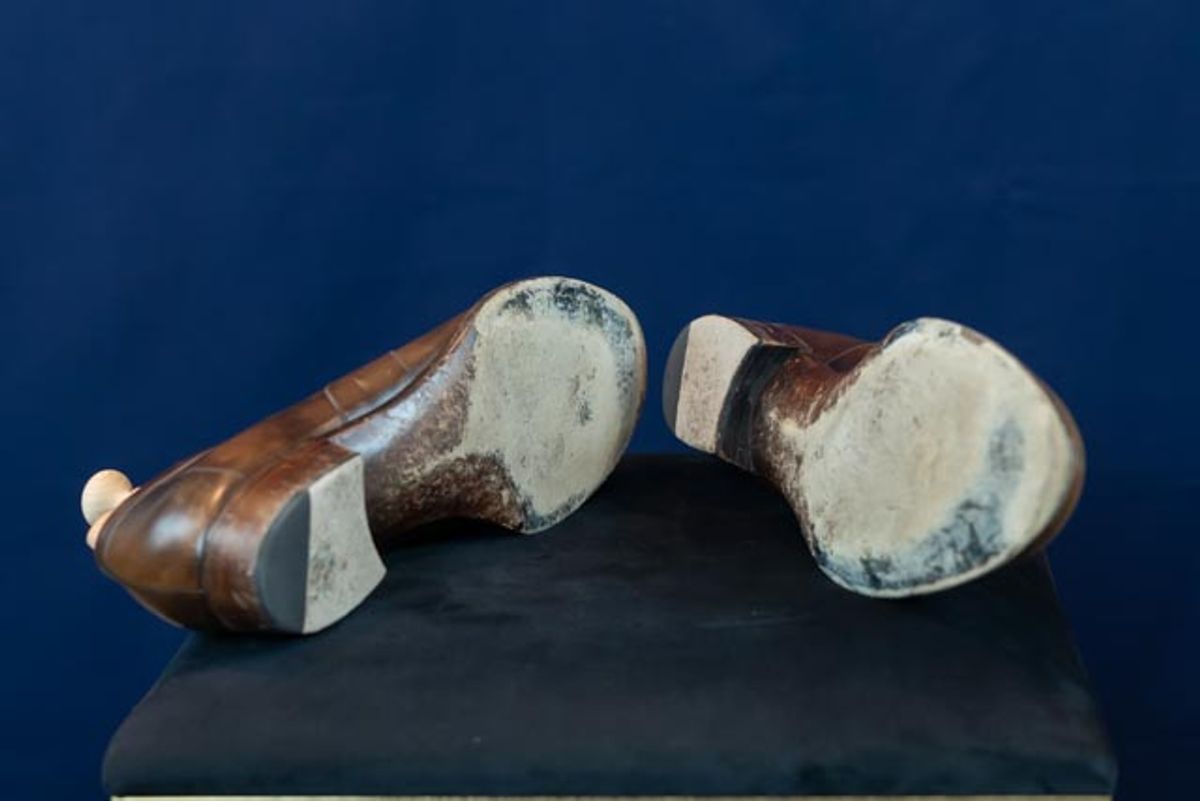 Photo by ImaGoat on December 4, 2025 of the Wayman Bespoke Full Strap Penny Loafer in Gold Brown Museum Calf.