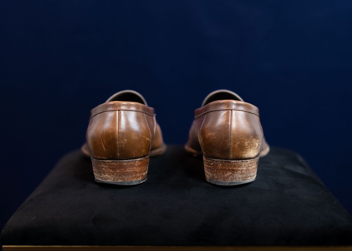 Photo by ImaGoat on March 6, 2026 of the Wayman Bespoke Full Strap Penny Loafer in Gold Brown Museum Calf.