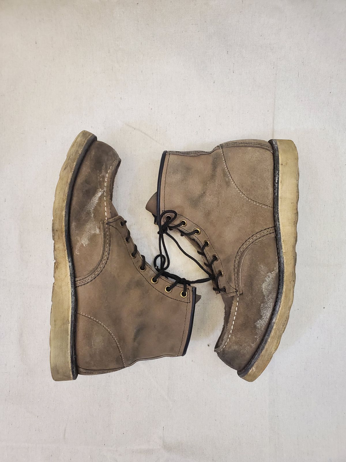 Photo by eric_in_minne on December 6, 2022 of the Red Wing 6-Inch Classic Moc in S.B. Foot Slate Muleskinner.