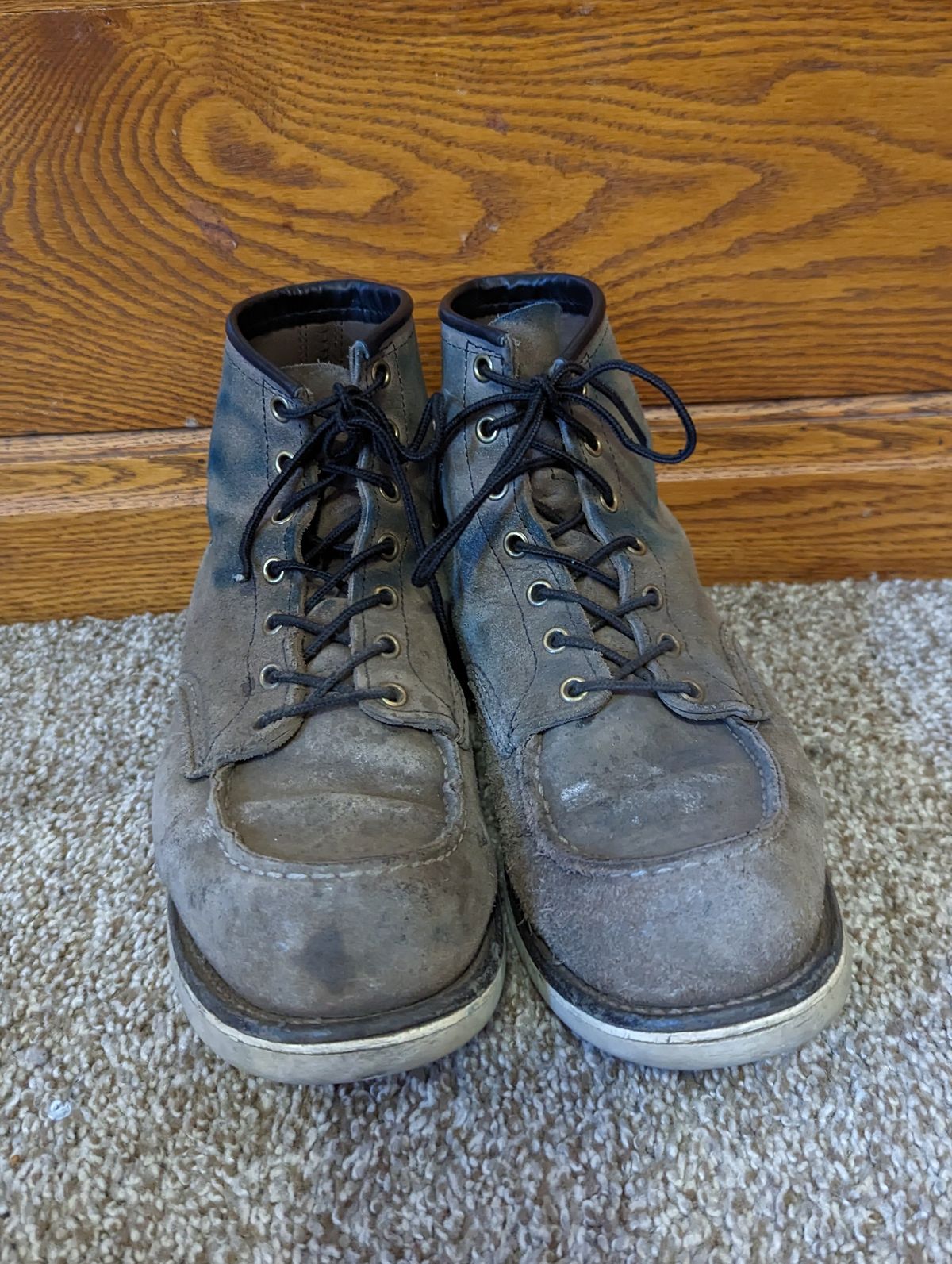 Photo by eric_in_minne on February 6, 2023 of the Red Wing 6-Inch Classic Moc in S.B. Foot Slate Muleskinner.
