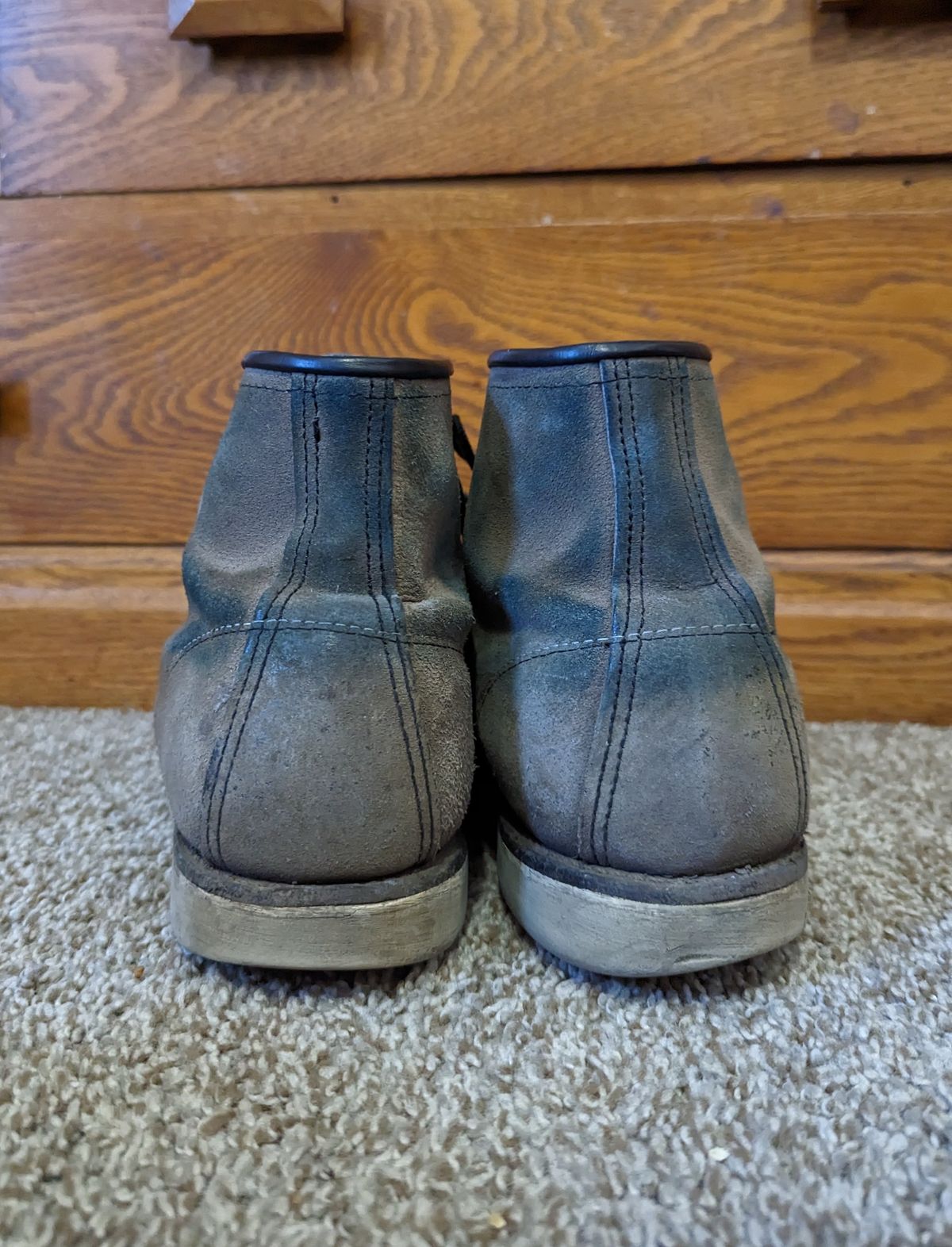 Photo by eric_in_minne on February 6, 2023 of the Red Wing 6-Inch Classic Moc in S.B. Foot Slate Muleskinner.
