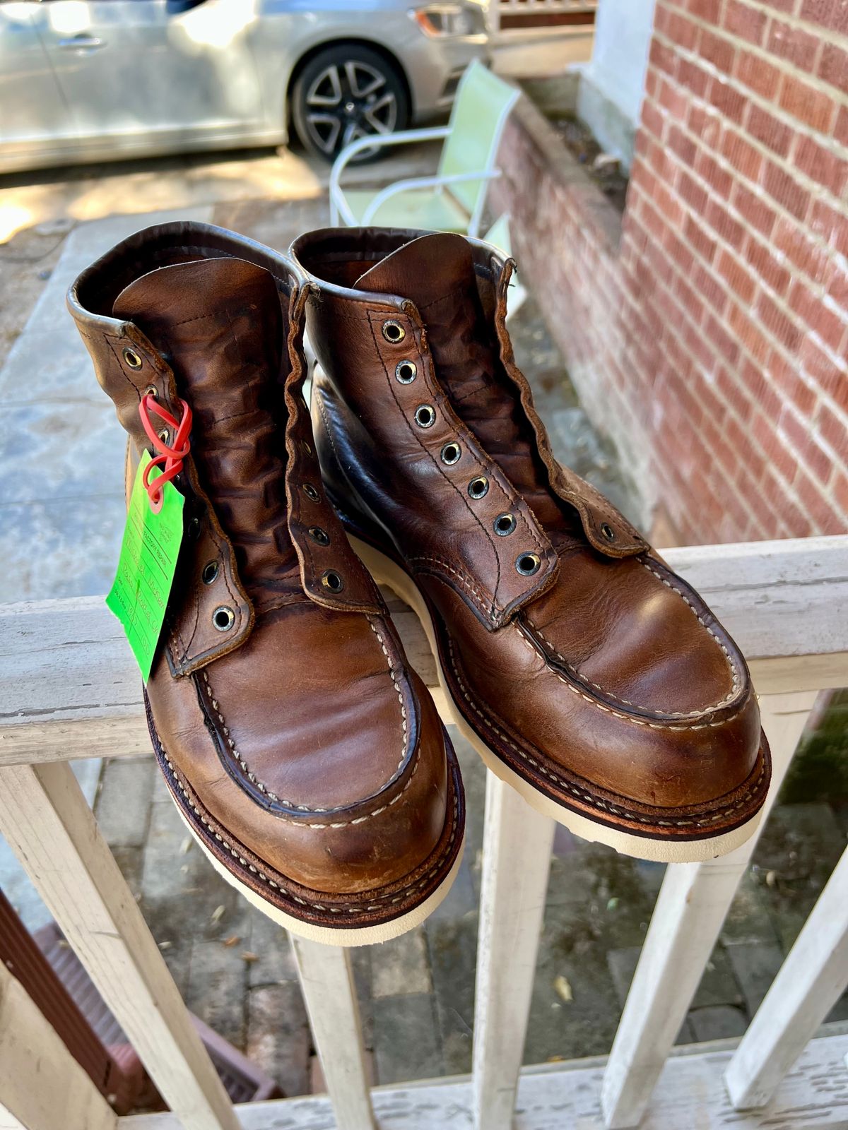 Photo by ridepaso on June 4, 2023 of the Red Wing 6-Inch Classic Moc in S.B. Foot Copper Rough and Tough.