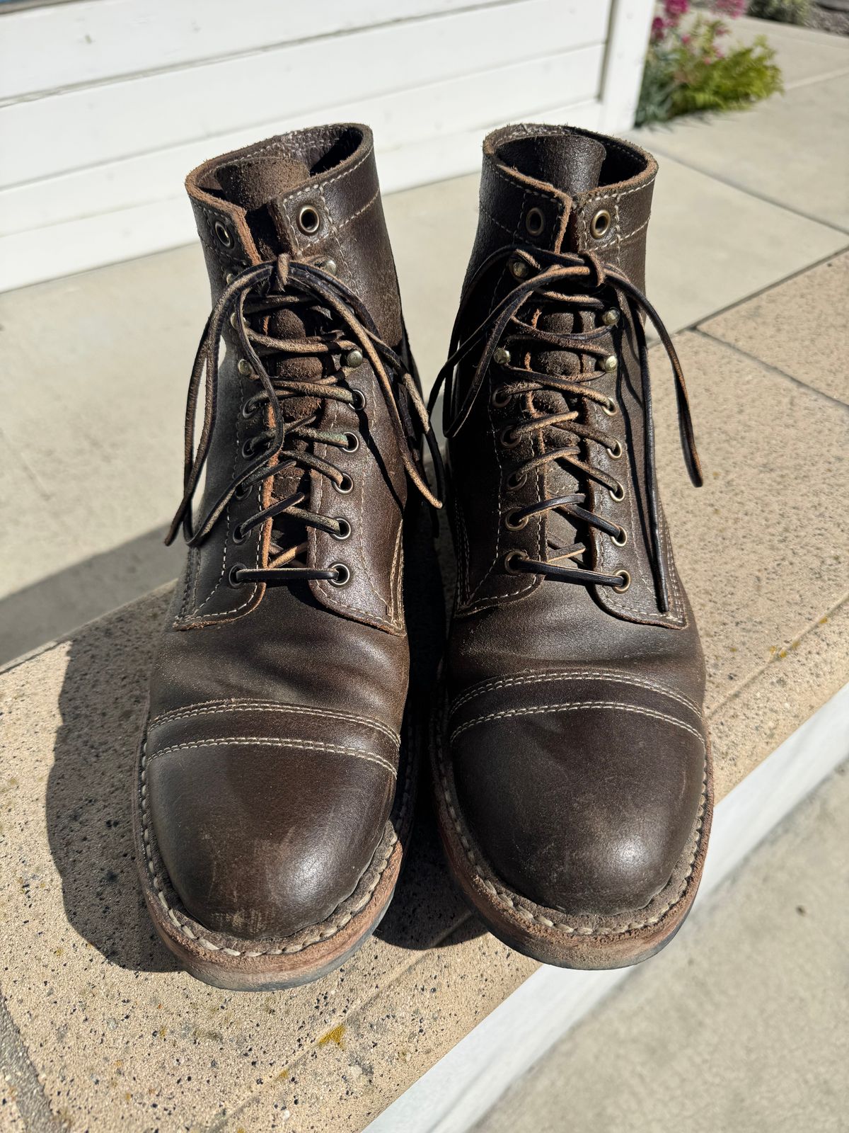 Photo by ridepaso on March 15, 2026 of the White's MP-M1TC in Horween Olive Waxed Flesh.