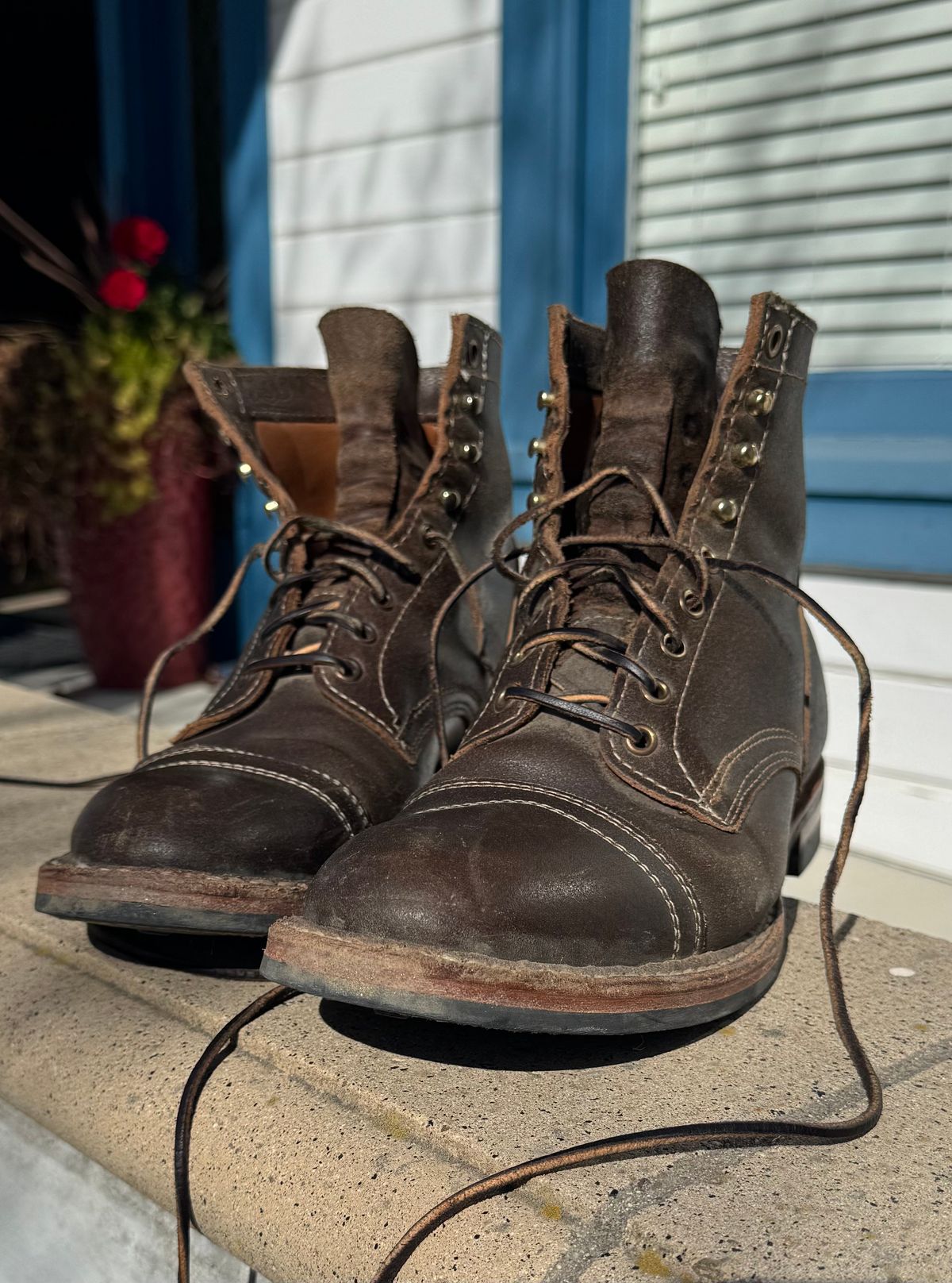 Photo by ridepaso on March 15, 2026 of the White's MP-M1TC in Horween Olive Waxed Flesh.