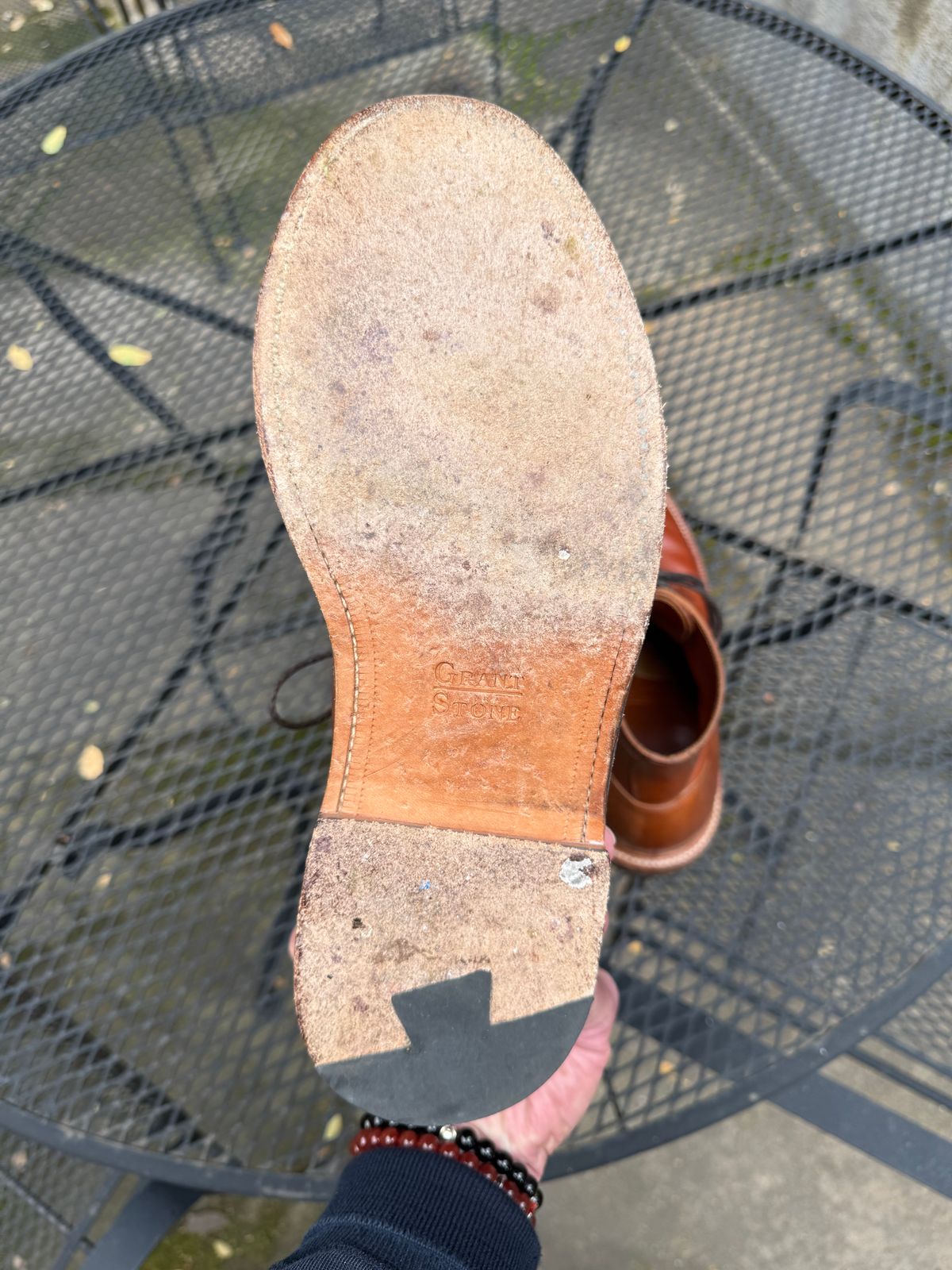 Photo by ridepaso on April 2, 2025 of the Grant Stone Diesel Boot in Badalassi Carlo Saddle Tan Minerva.