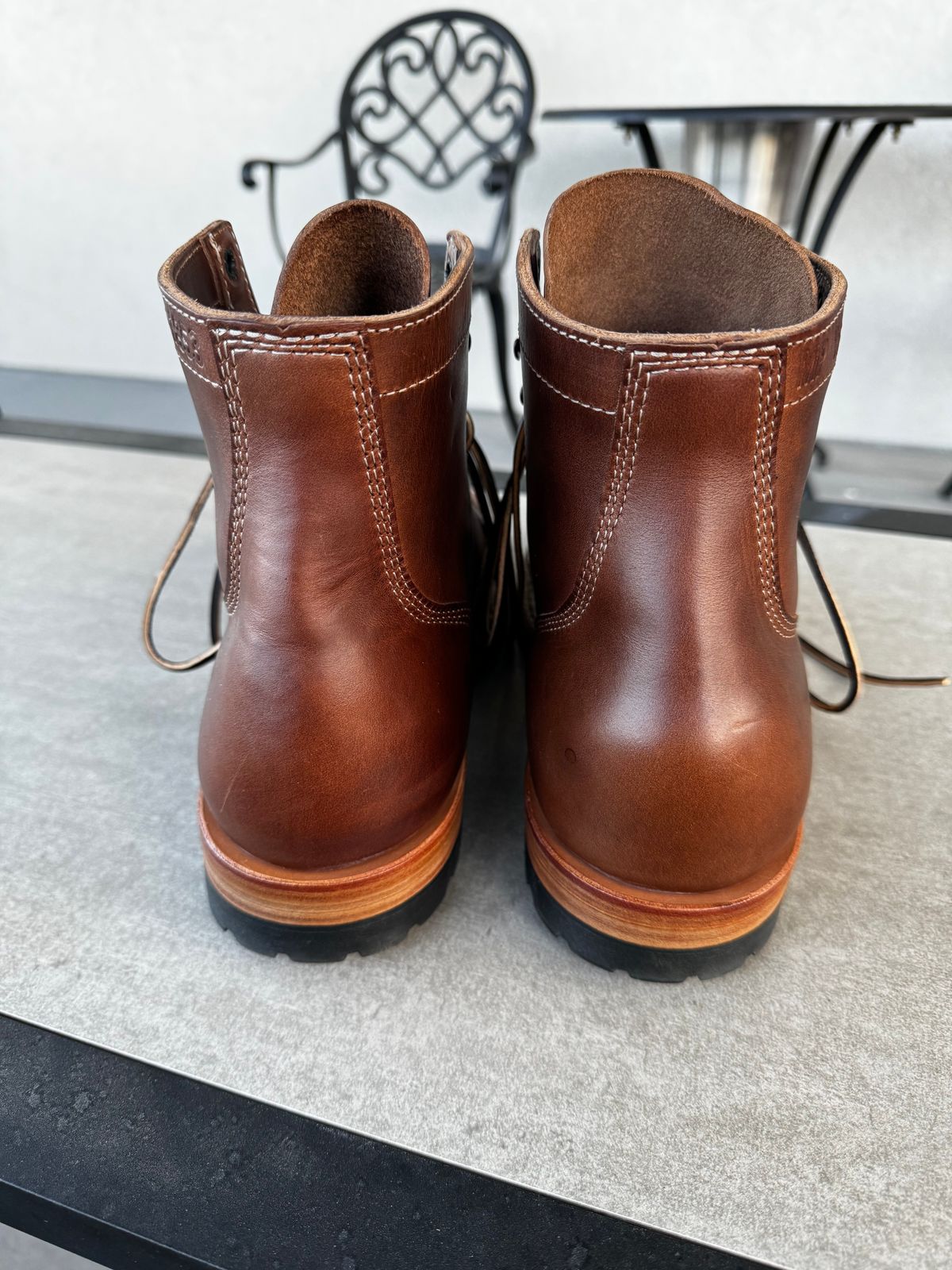 Photo by mondoshizmo on October 1, 2023 of the White's MP-M1TC in Horween British Tan Chromexcel.