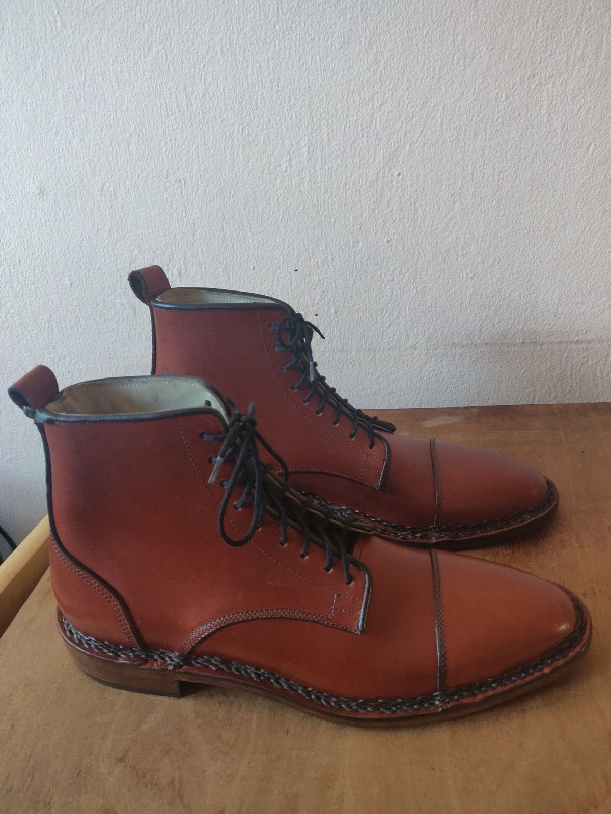 Photo by TomWand on October 4, 2022 of the Self-Made Derby Boot in Unlisted Leather.