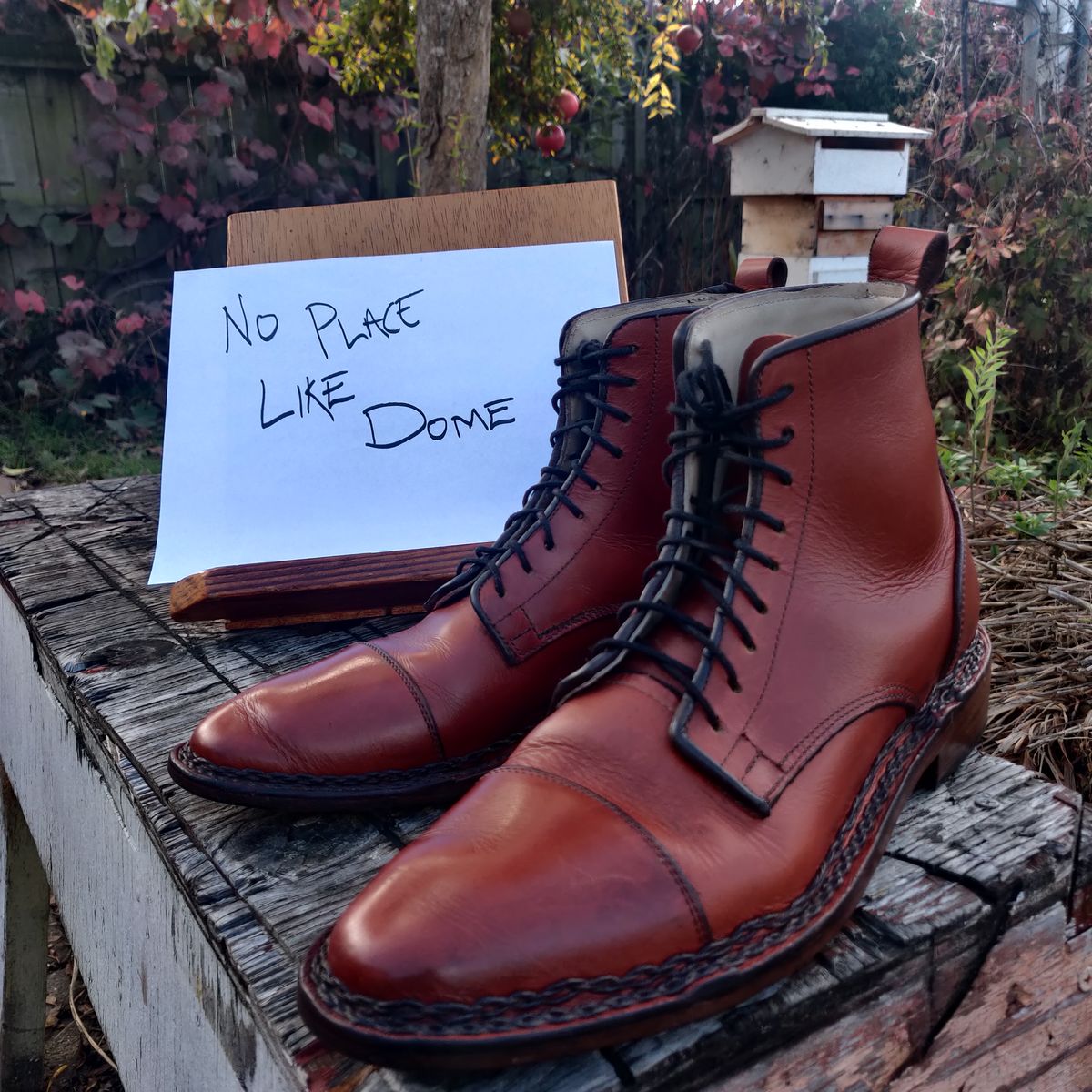 Photo by TomWand on November 10, 2022 of the Self-Made Derby Boot in Unlisted Leather.