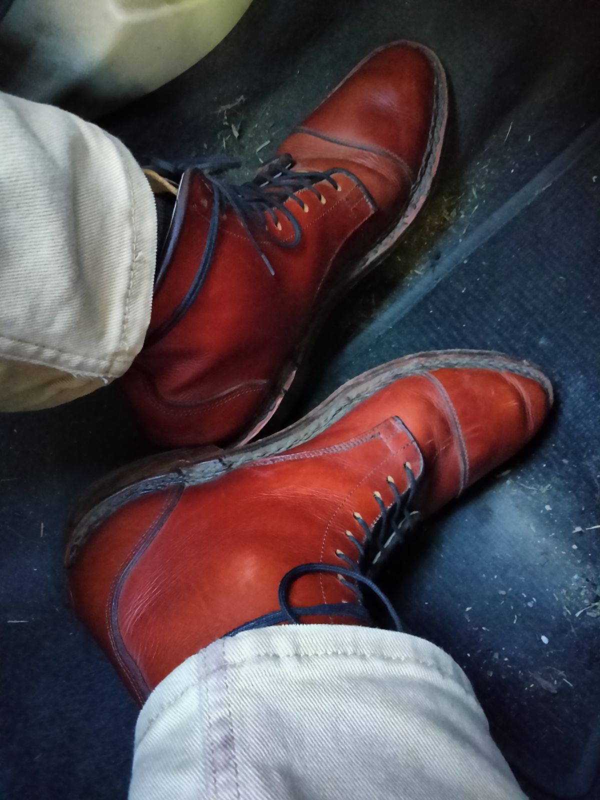 Photo by TomWand on December 6, 2022 of the Self-Made Derby Boot in Unlisted Leather.