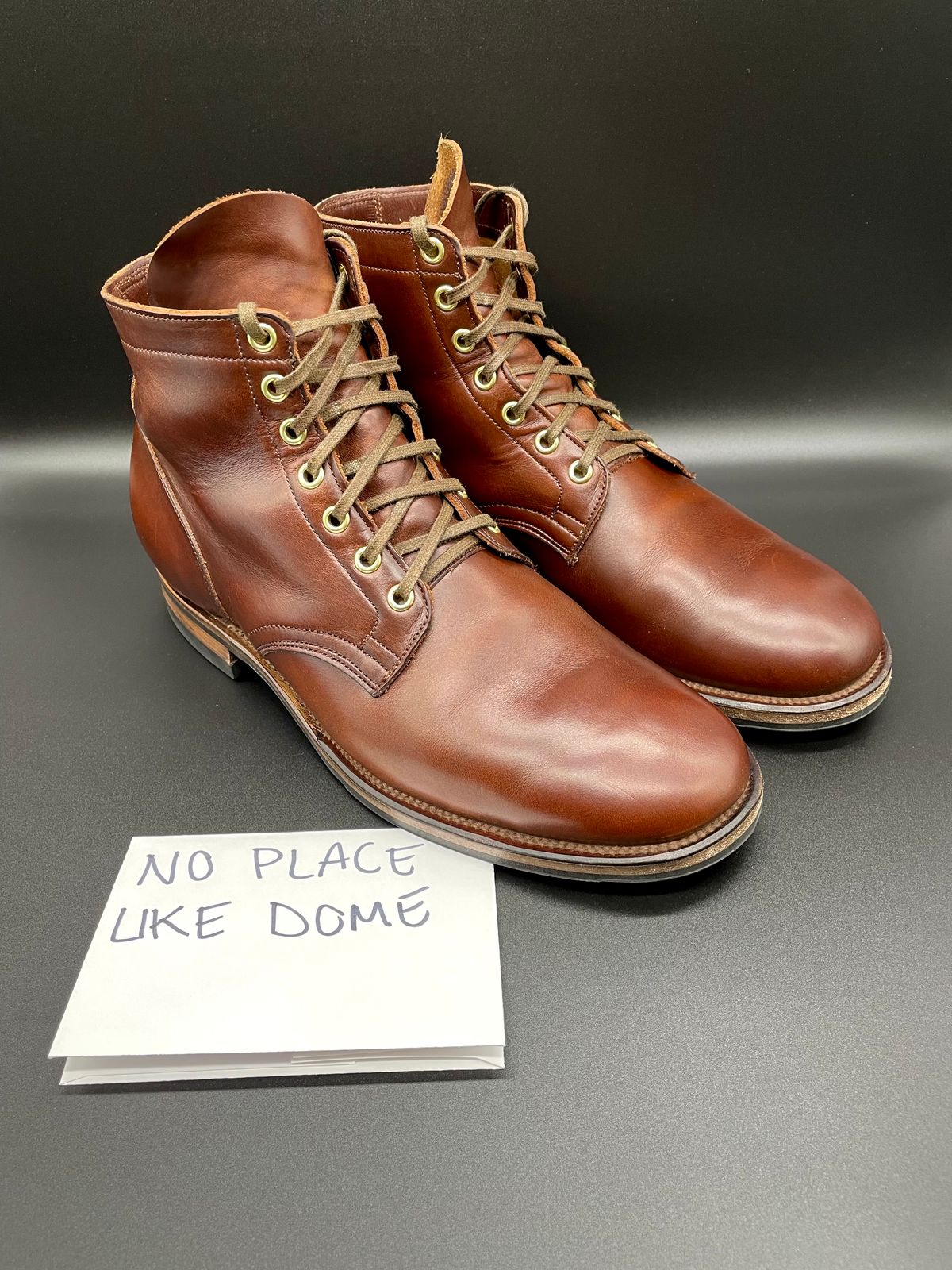 Photo by turns31 on November 1, 2022 of the Viberg Service Boot in Horween Brown Chromexcel.