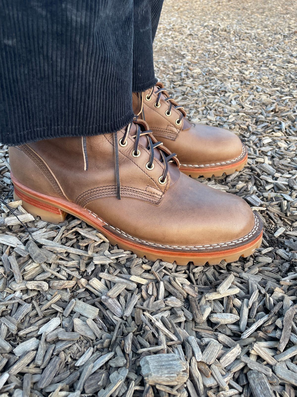 Photo by ungulated on October 1, 2023 of the Nicks Unknown Model in Horween Natural Chromexcel.