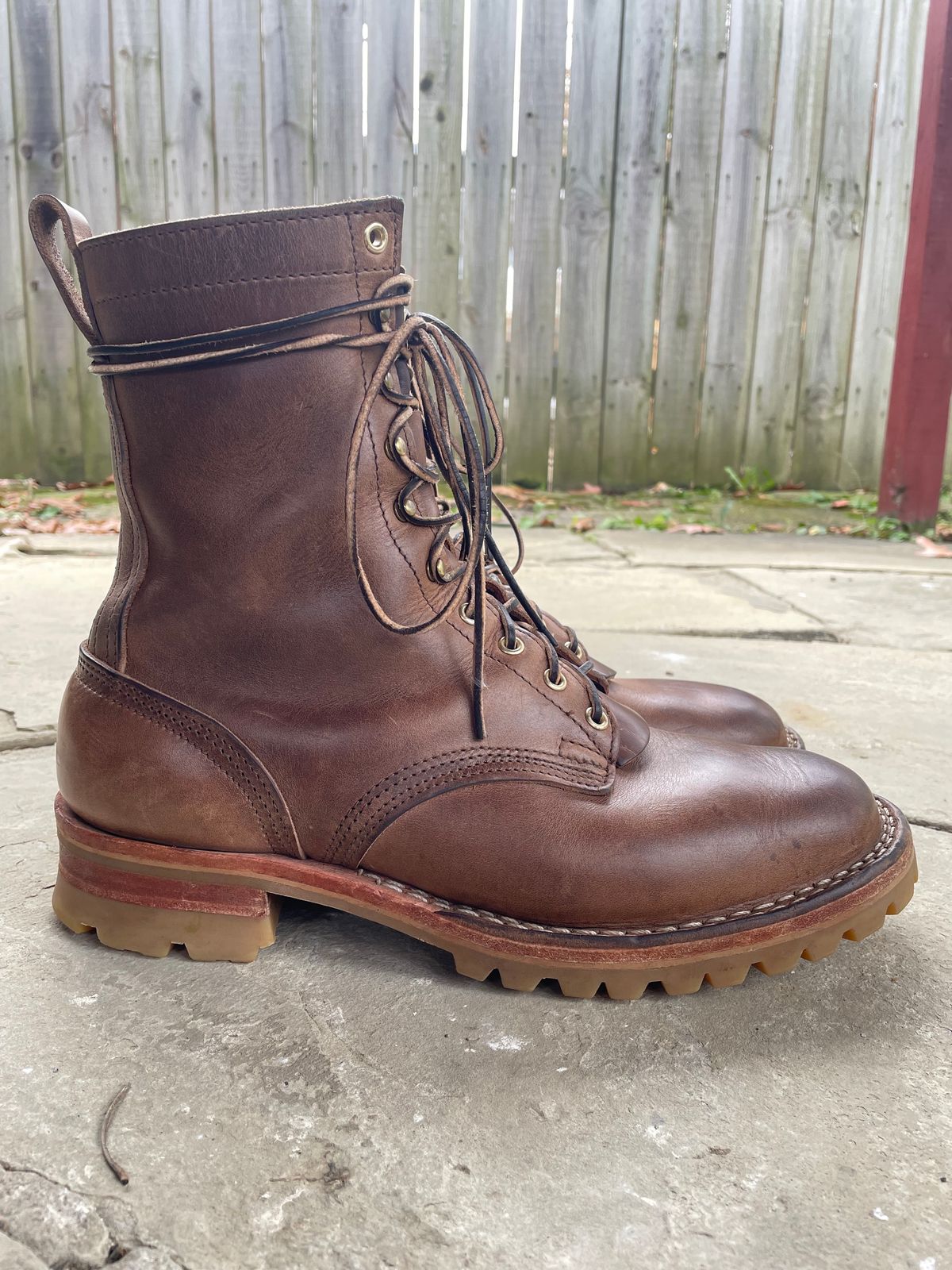 Photo by ungulated on November 2, 2023 of the Nicks Unknown Model in Horween Natural Chromexcel.