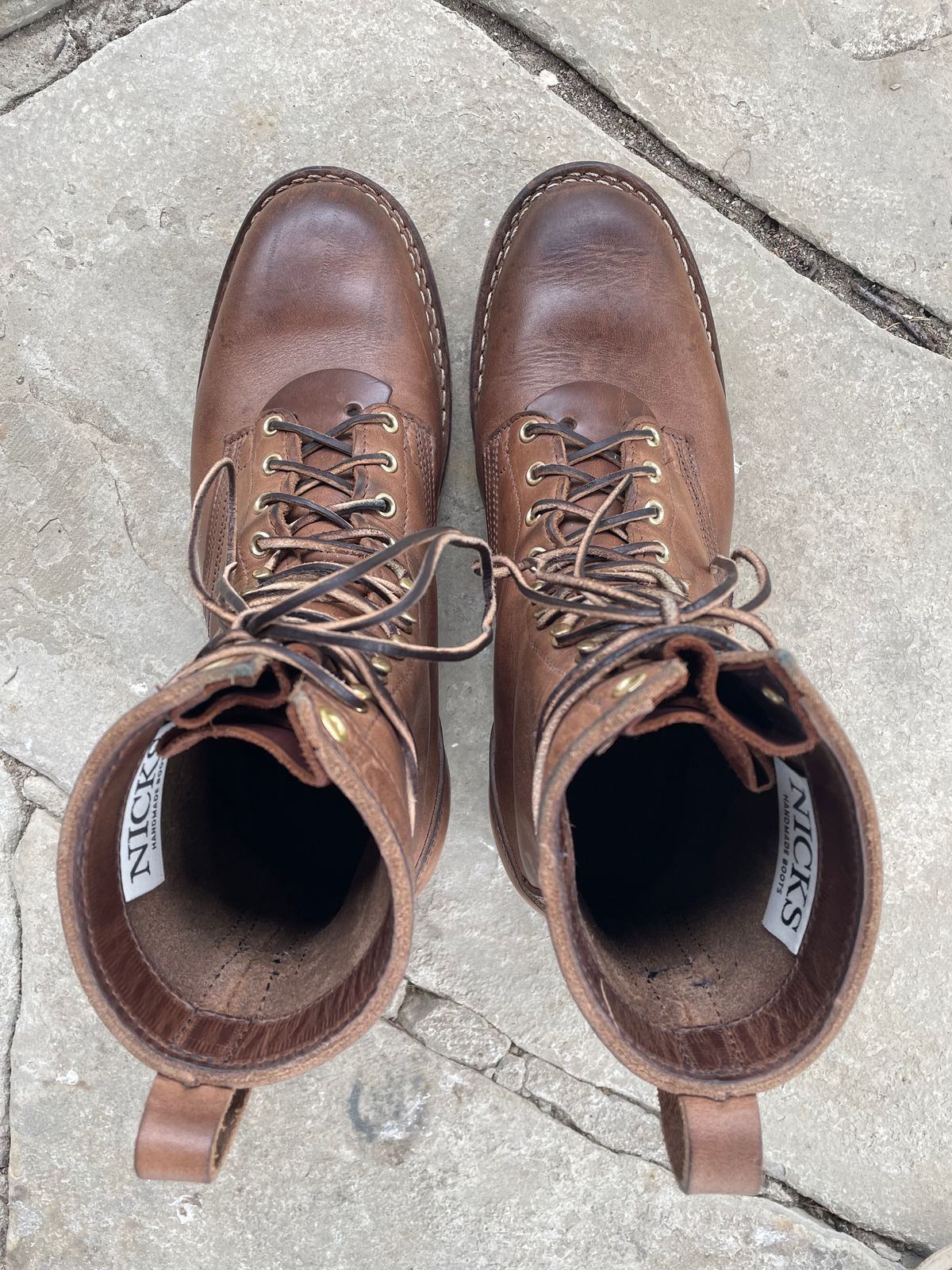 Photo by ungulated on November 2, 2023 of the Nicks Unknown Model in Horween Natural Chromexcel.