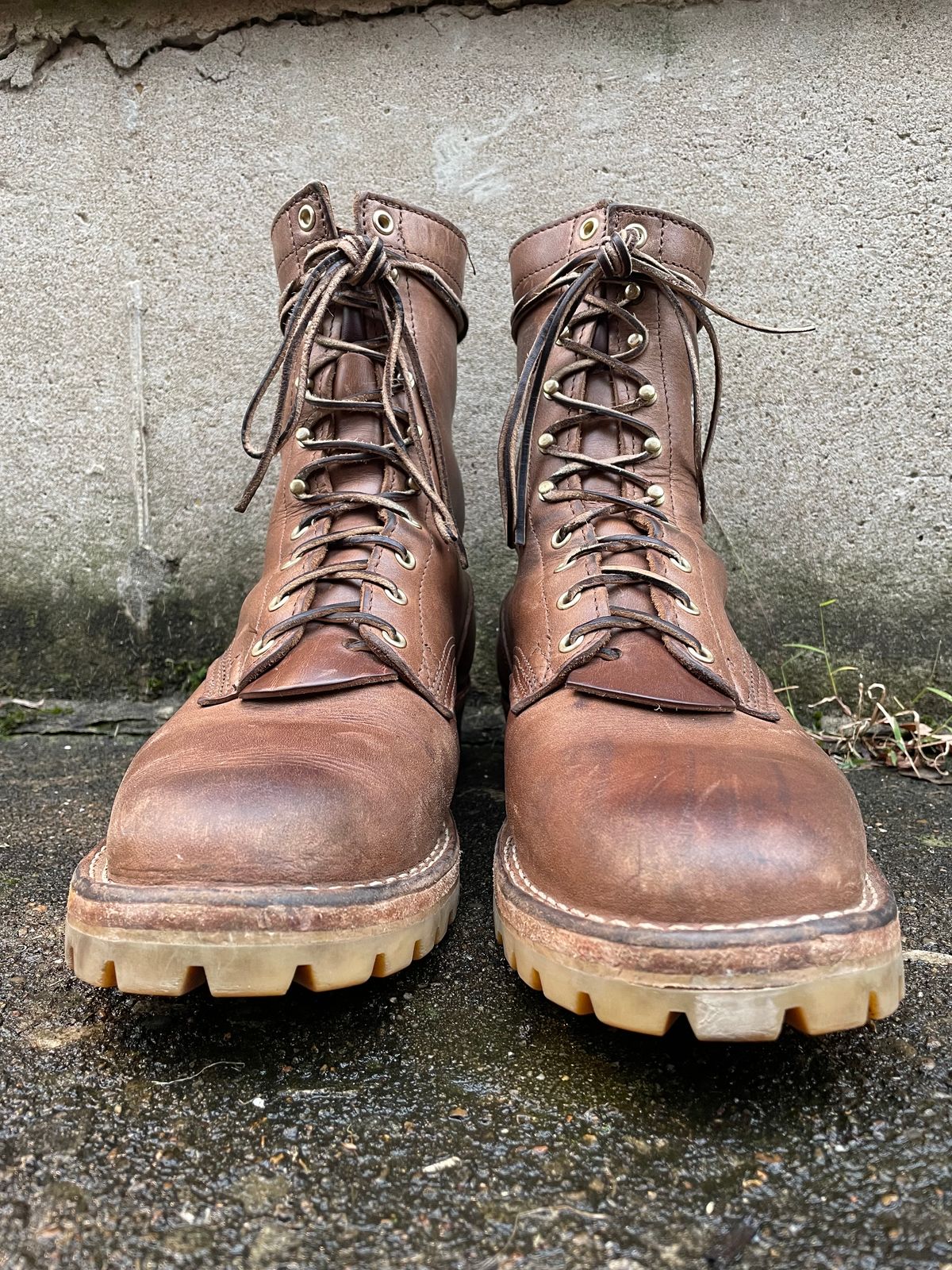 Photo by ungulated on December 2, 2023 of the Nicks Unknown Model in Horween Natural Chromexcel.