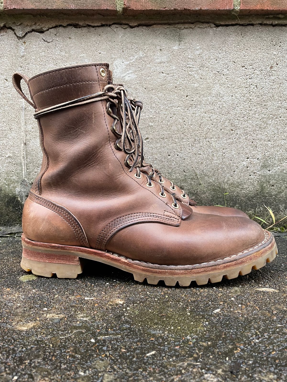 Photo by ungulated on December 2, 2023 of the Nicks Unknown Model in Horween Natural Chromexcel.