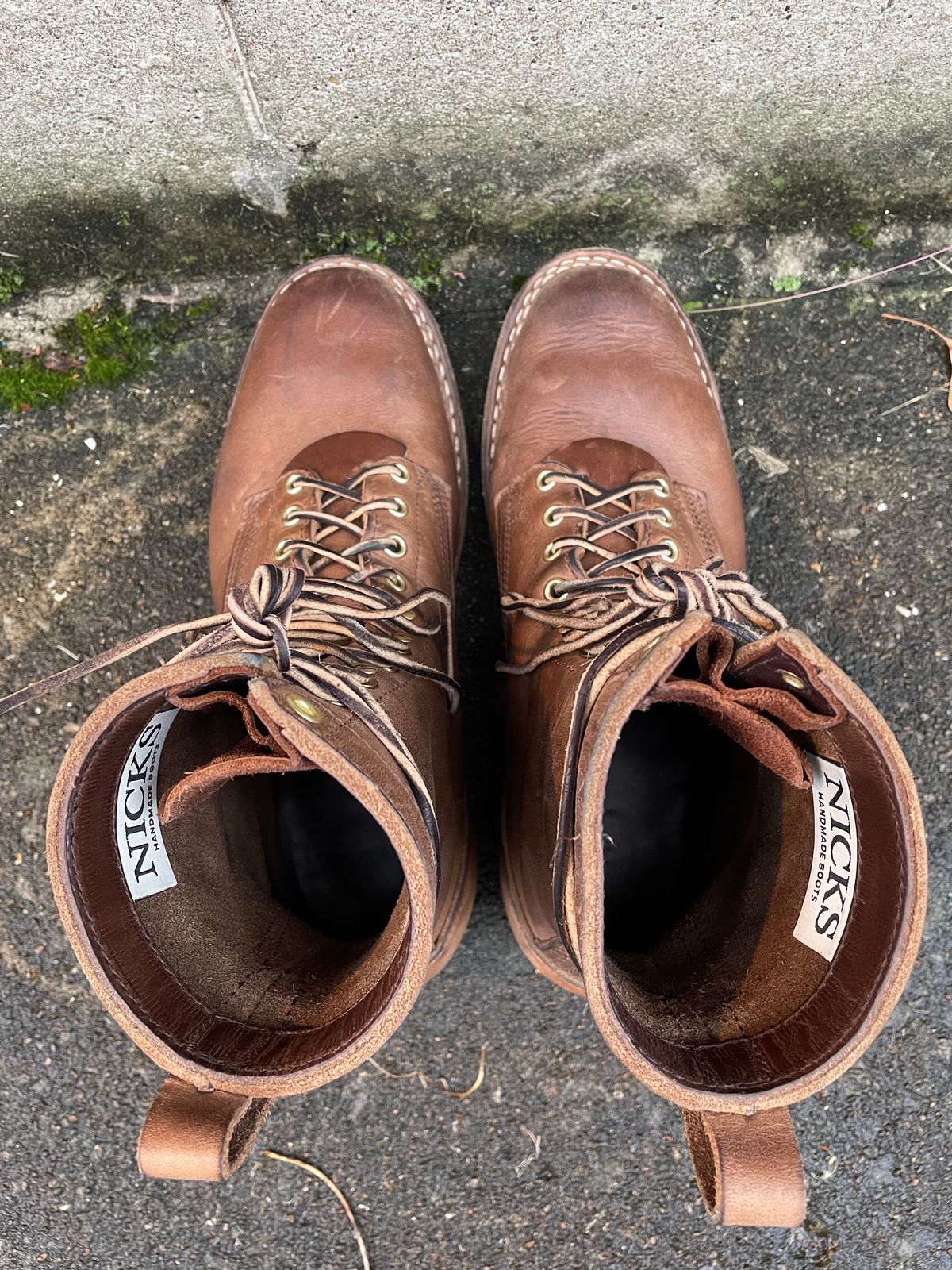 Photo by ungulated on December 2, 2023 of the Nicks Unknown Model in Horween Natural Chromexcel.