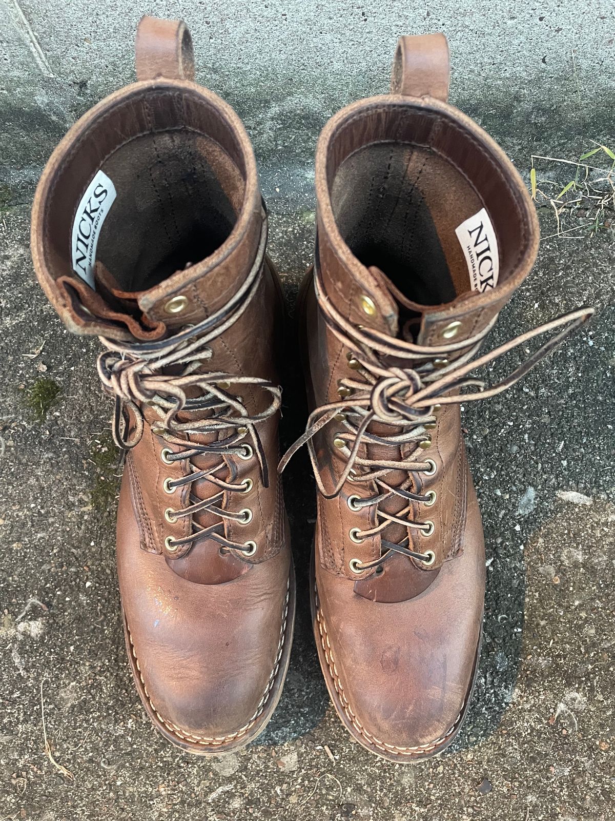 Photo by ungulated on January 5, 2024 of the Nicks Unknown Model in Horween Natural Chromexcel.