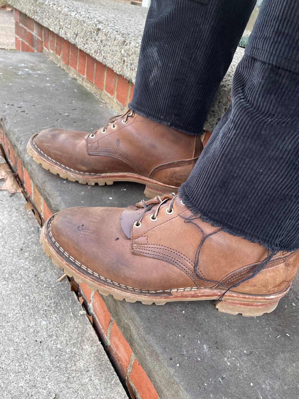 Photo by ungulated on February 4, 2024 of the Nicks Unknown Model in Horween Natural Chromexcel.