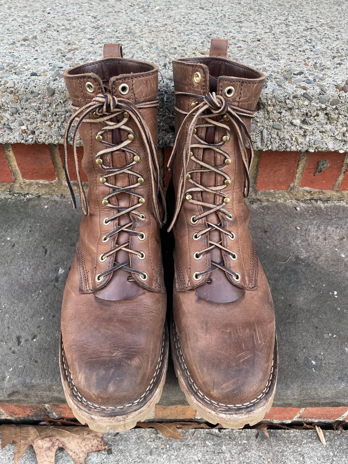 Photo by ungulated on February 4, 2024 of the Nicks Unknown Model in Horween Natural Chromexcel.