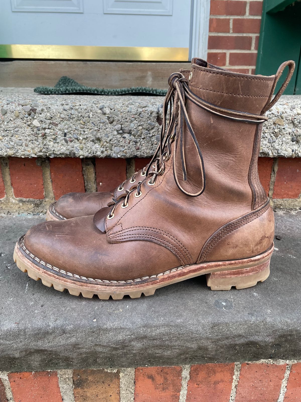 Photo by ungulated on February 4, 2024 of the Nicks Unknown Model in Horween Natural Chromexcel.