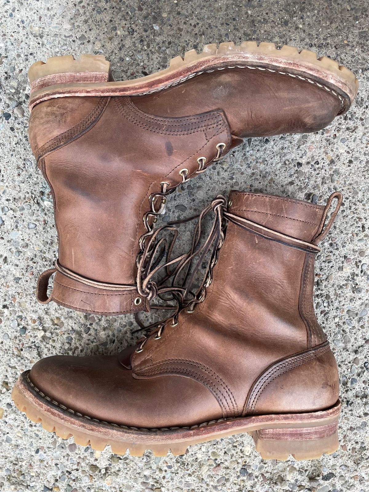 Photo by ungulated on February 4, 2024 of the Nicks Unknown Model in Horween Natural Chromexcel.