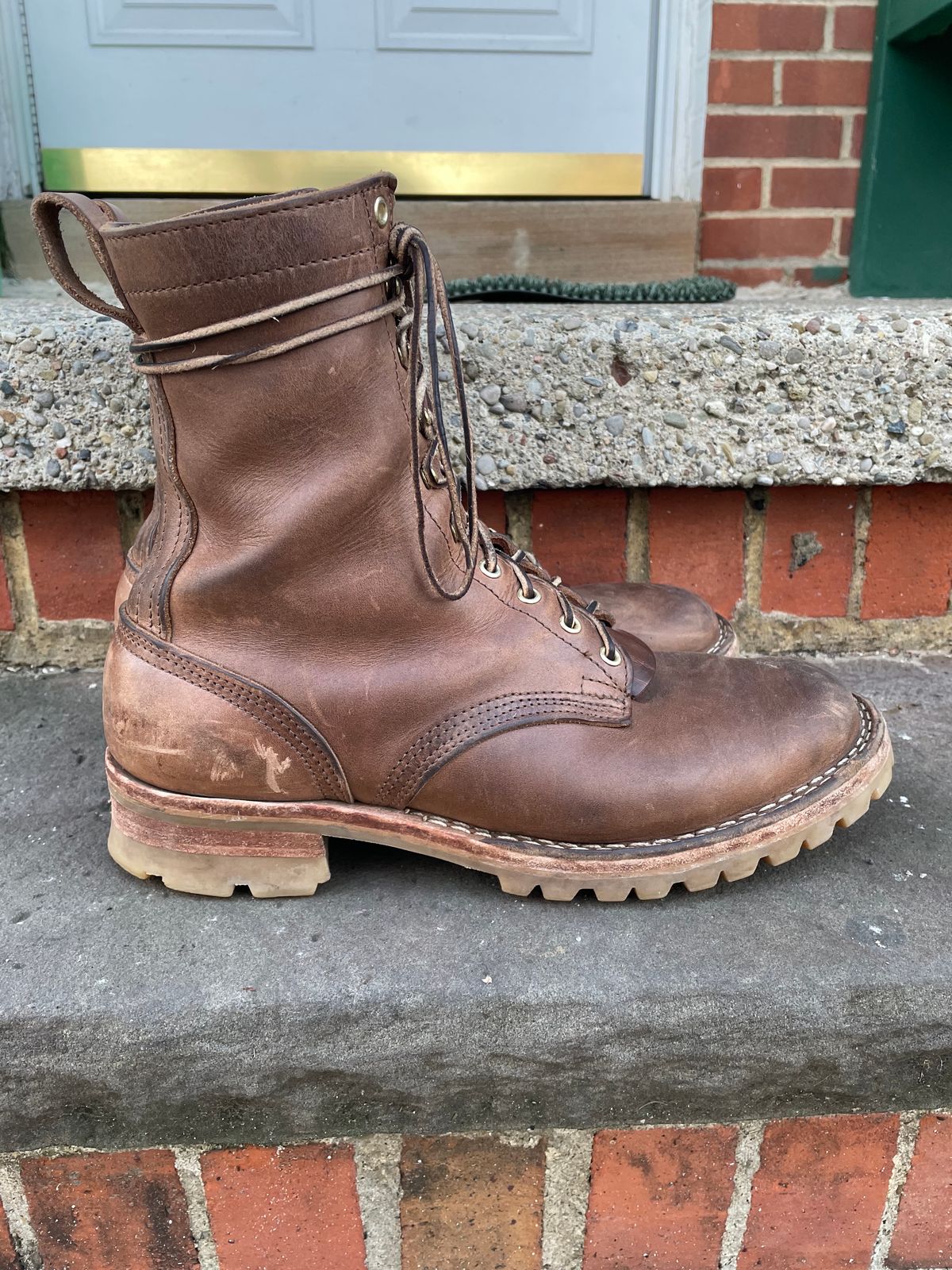 Photo by ungulated on February 4, 2024 of the Nicks Unknown Model in Horween Natural Chromexcel.
