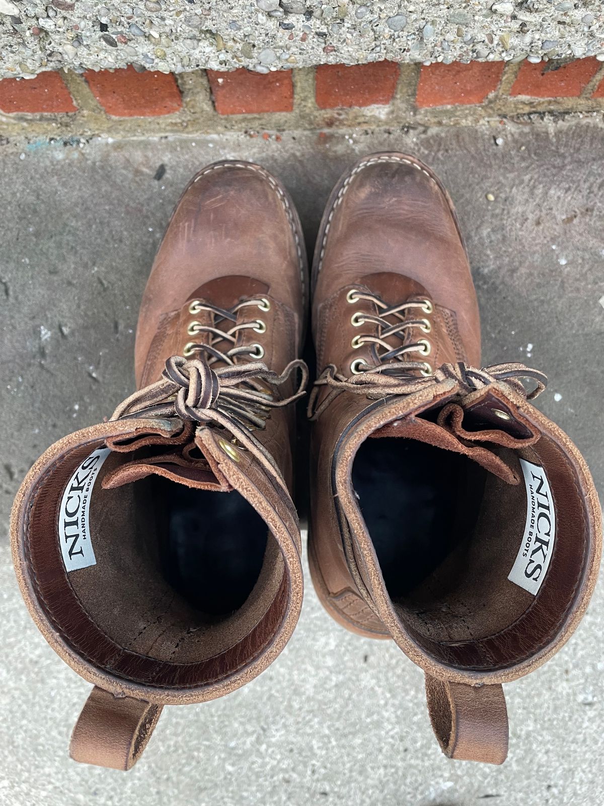 Photo by ungulated on February 4, 2024 of the Nicks Unknown Model in Horween Natural Chromexcel.