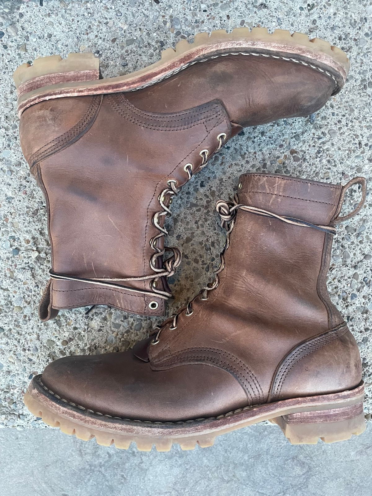 Photo by ungulated on March 4, 2024 of the Nicks Unknown Model in Horween Natural Chromexcel.
