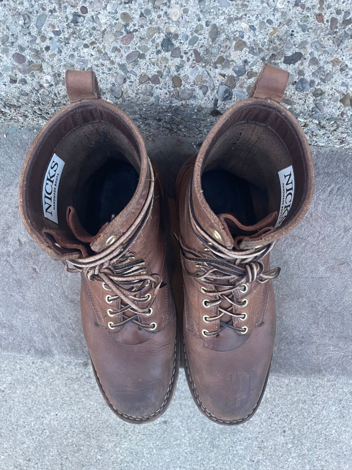 Photo by ungulated on March 4, 2024 of the Nicks Unknown Model in Horween Natural Chromexcel.