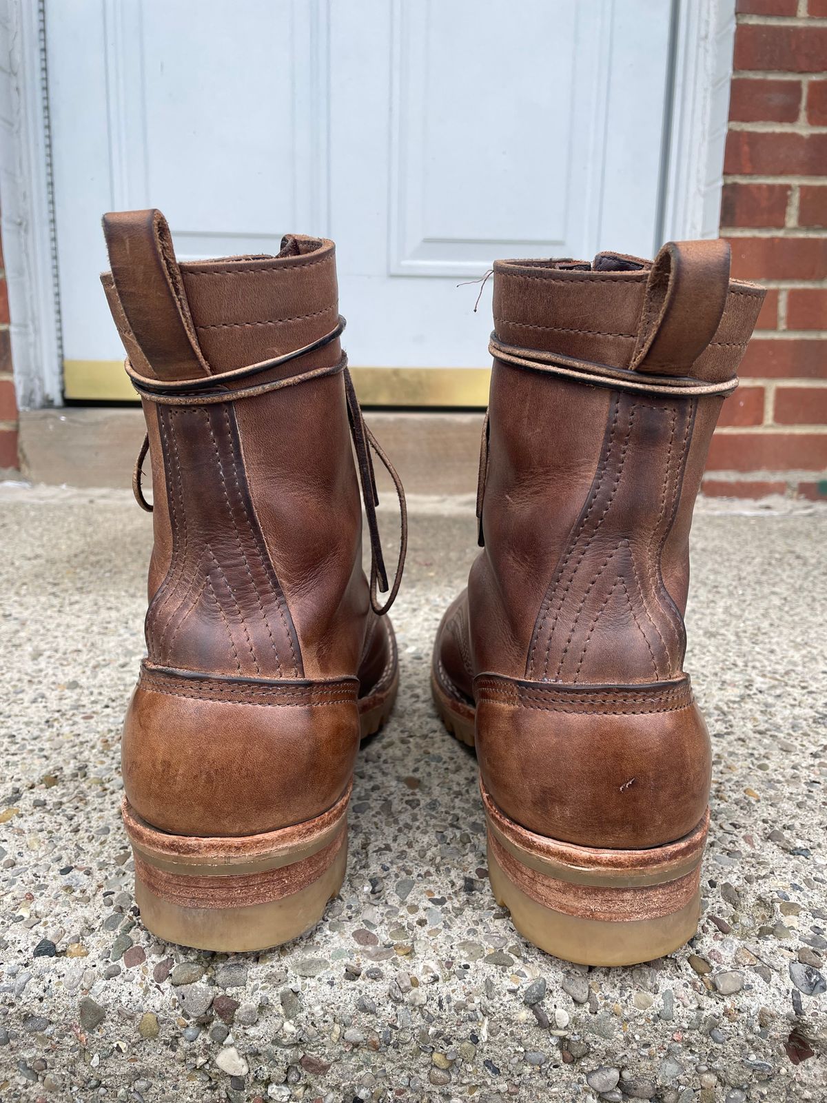 Photo by ungulated on April 4, 2024 of the Nicks Unknown Model in Horween Natural Chromexcel.