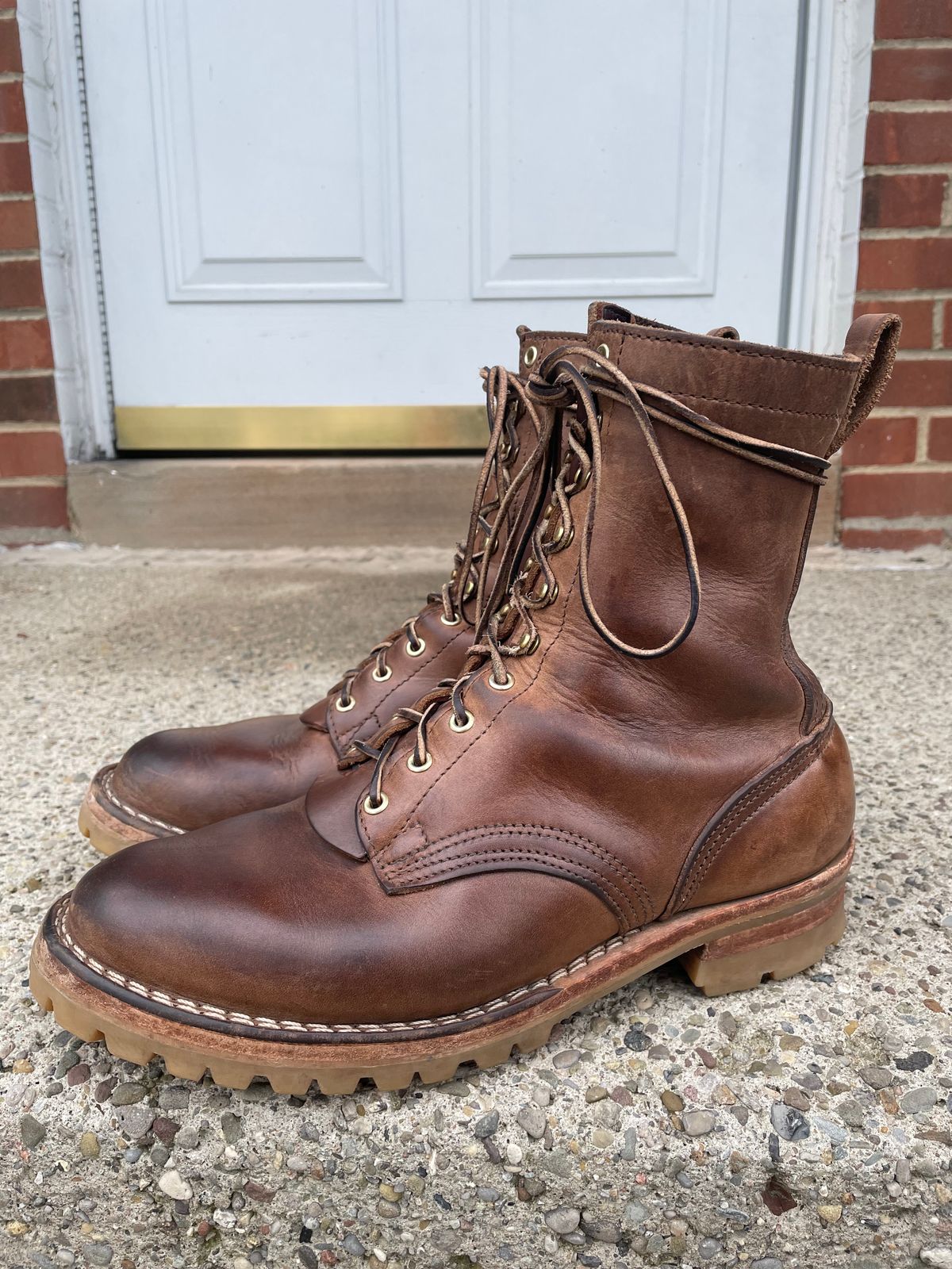 Photo by ungulated on April 4, 2024 of the Nicks Unknown Model in Horween Natural Chromexcel.