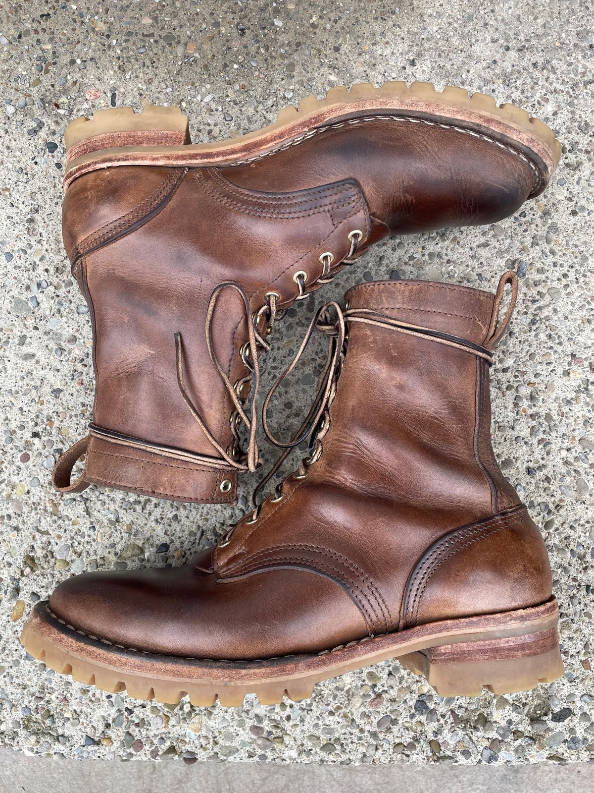 Photo by ungulated on April 4, 2024 of the Nicks Unknown Model in Horween Natural Chromexcel.