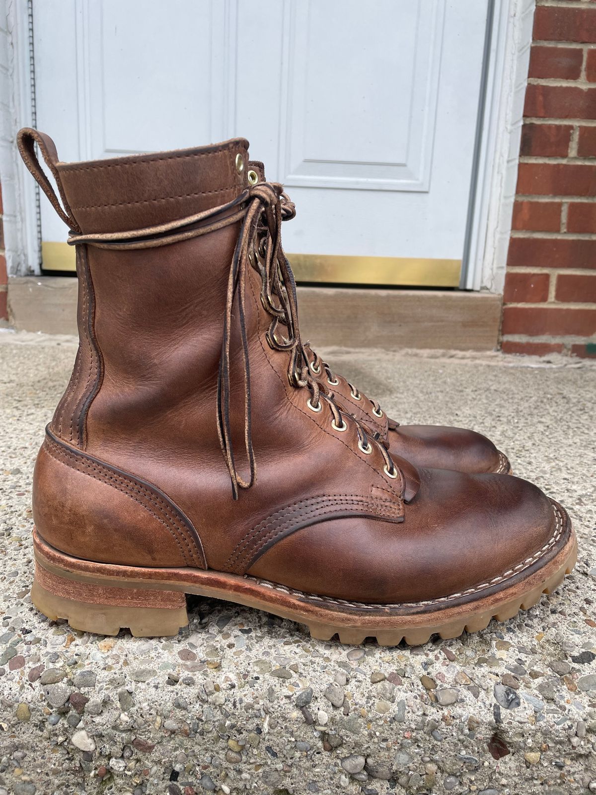 Photo by ungulated on April 4, 2024 of the Nicks Unknown Model in Horween Natural Chromexcel.