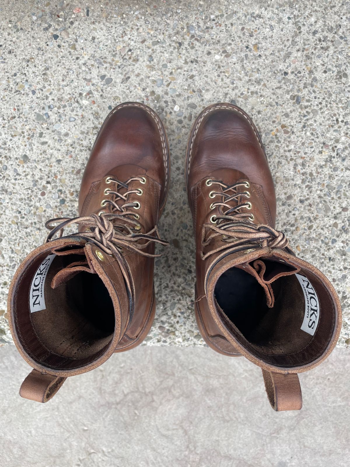 Photo by ungulated on April 4, 2024 of the Nicks Unknown Model in Horween Natural Chromexcel.