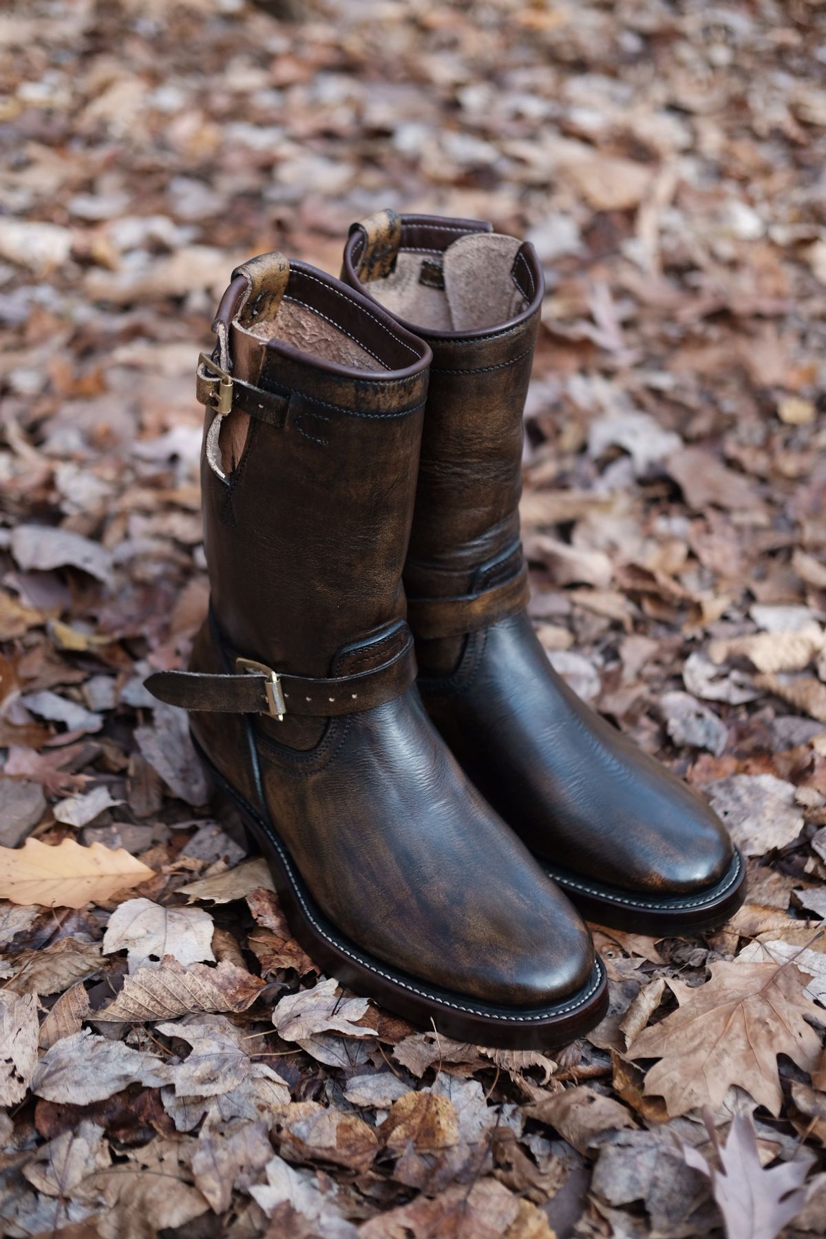 Photo by tichoblanco on November 8, 2022 of the Unsung U 22-2 Engineer Boot in Unknown Leather.