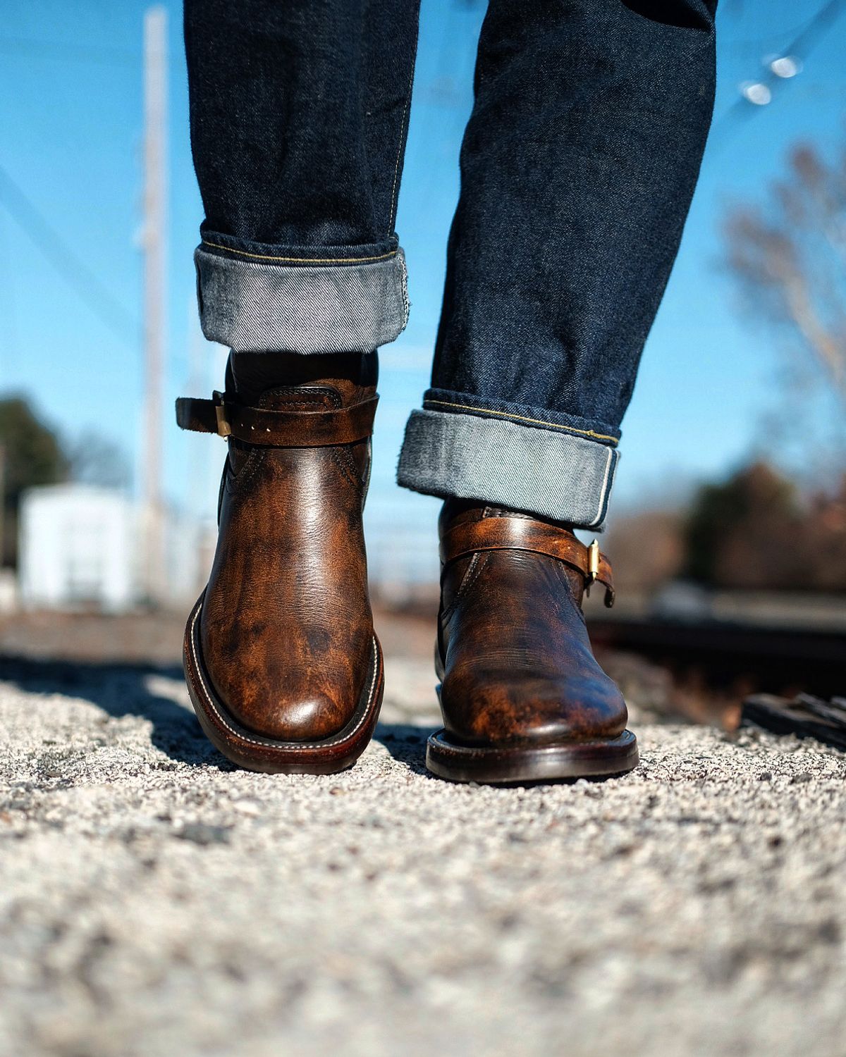 Photo by tichoblanco on January 4, 2023 of the Unsung U 22-2 Engineer Boot in Unknown Leather.