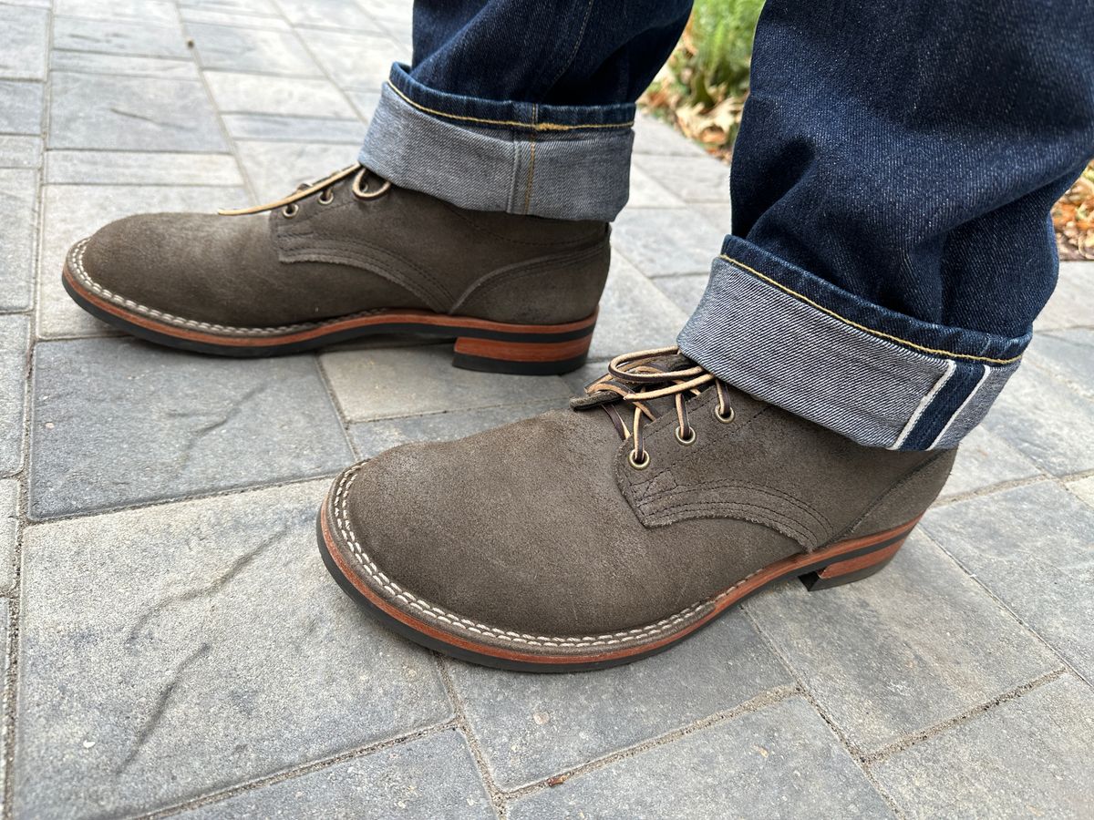 Photo by scratch.awl on October 3, 2024 of the Nicks Comstock in 1964 Ash Gray Roughout.