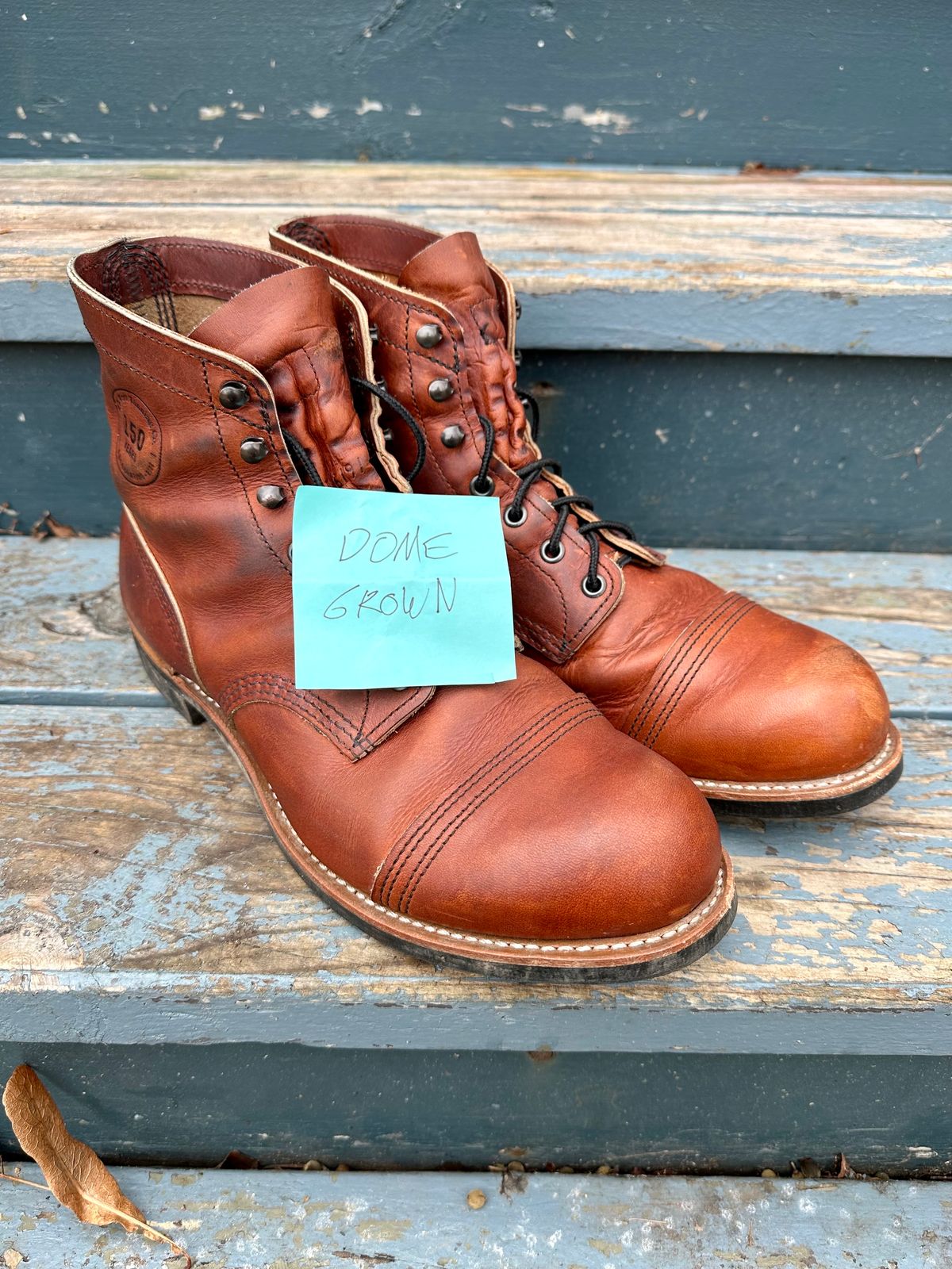 Photo by scratch.awl on November 3, 2023 of the Red Wing Iron Ranger in S.B. Foot Oro-Harness.
