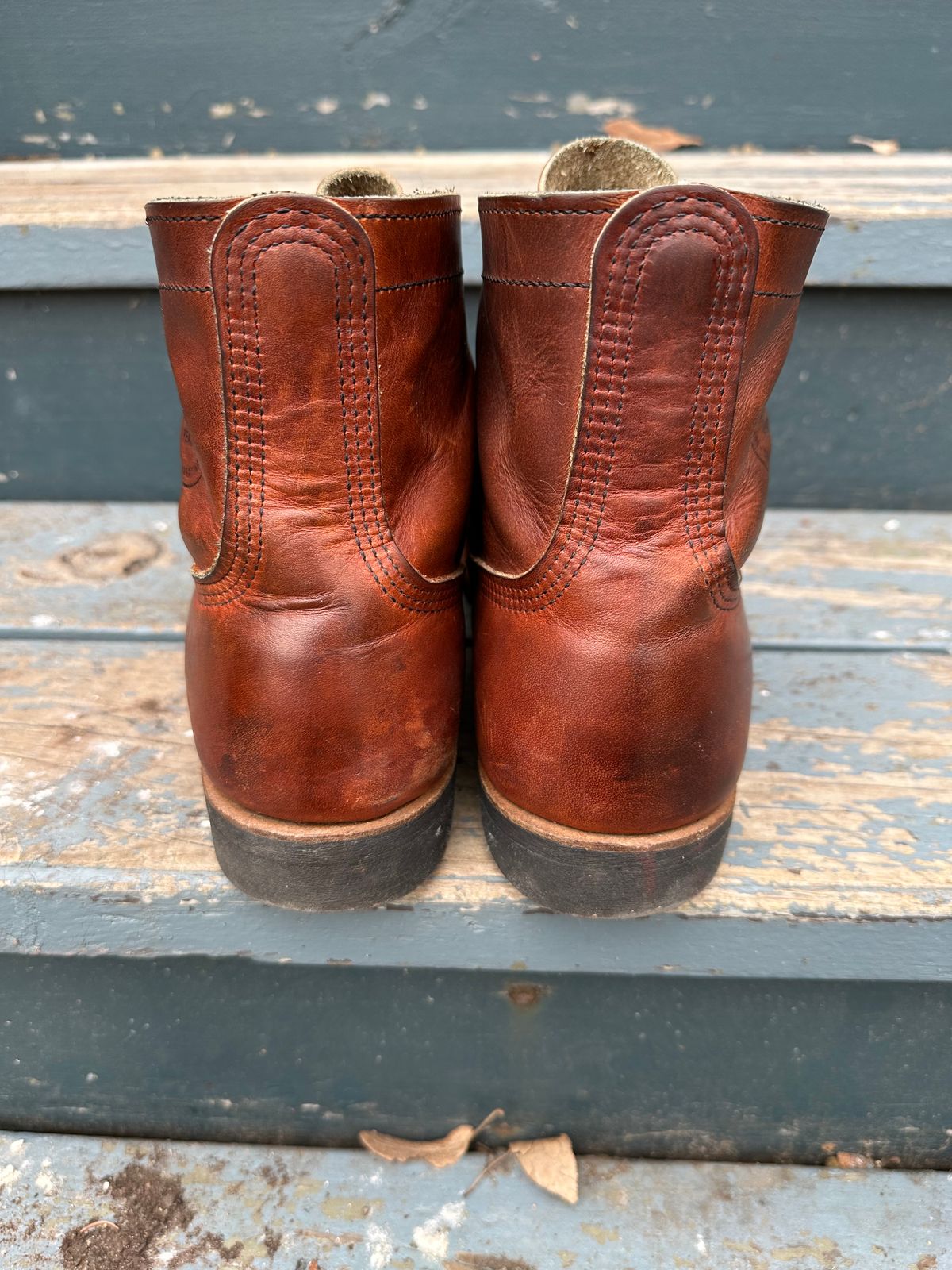 Photo by scratch.awl on March 3, 2024 of the Red Wing Iron Ranger in S.B. Foot Oro-Harness.