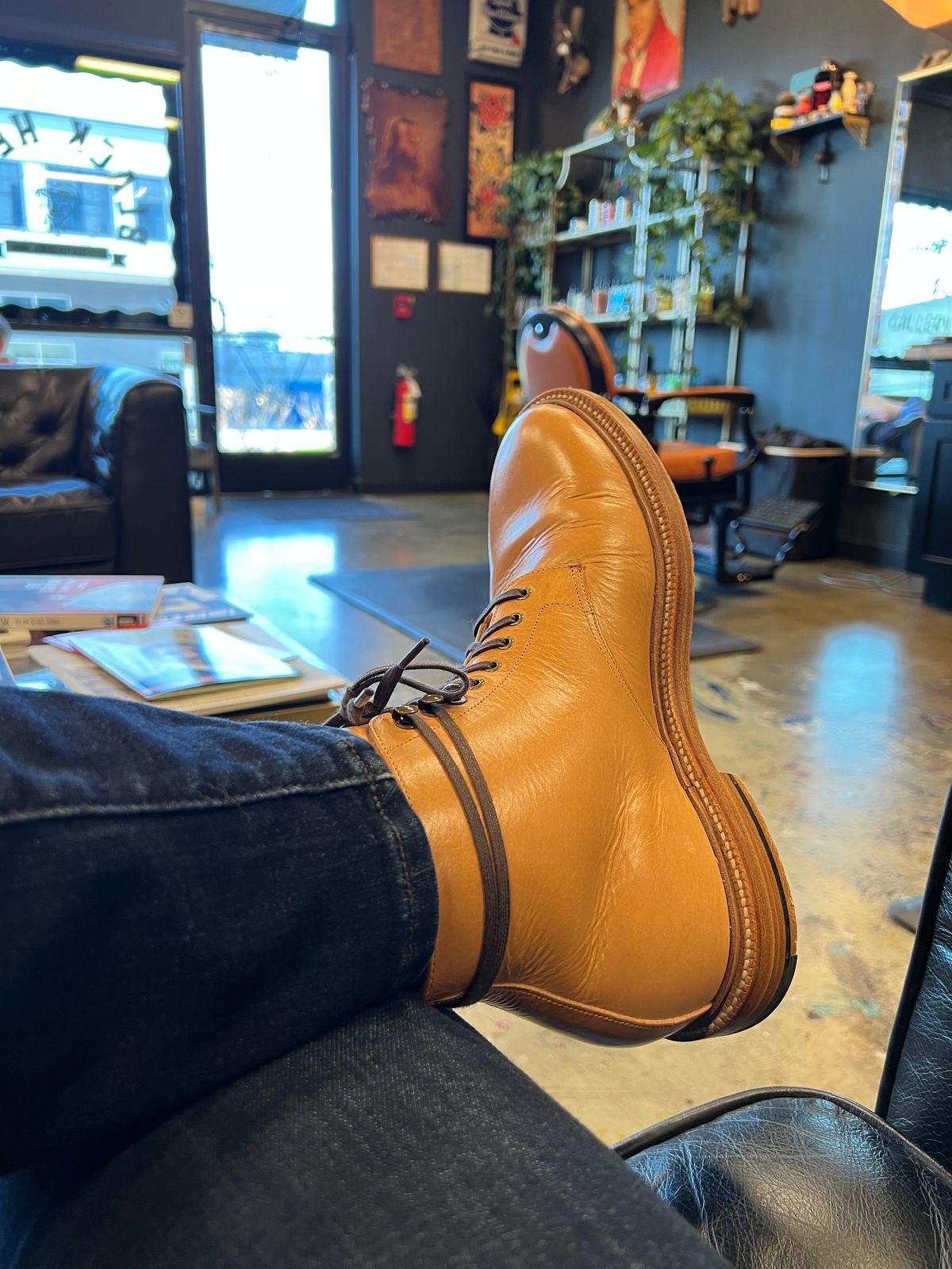 Photo by CayennePepper on March 10, 2023 of the Grant Stone Edward Boot in Badalassi Carlo Natural Minerva.