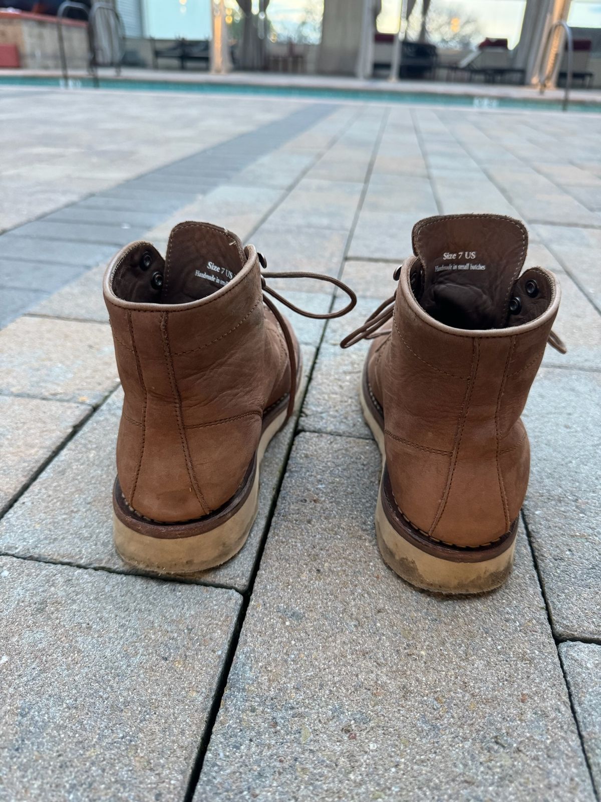 Photo by jarmul22 on March 5, 2024 of the Thursday Diplomat in Pebble WeatherSafe Nubuck.