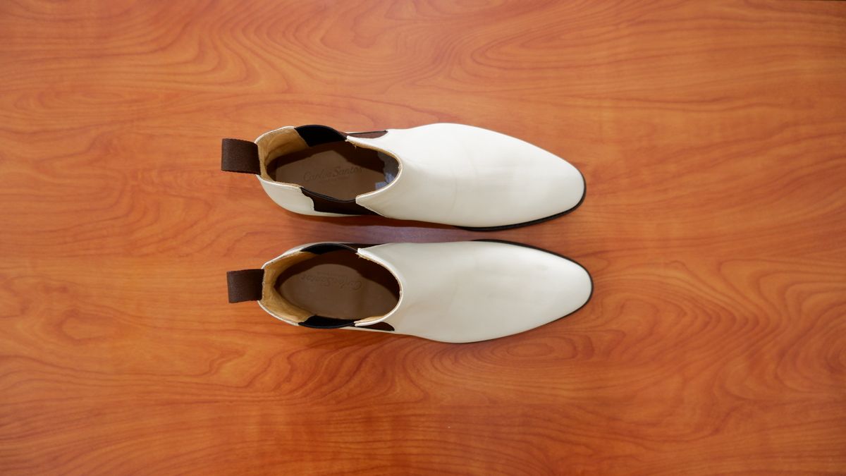 Photo by jarmul22 on November 6, 2022 of the Carlos Santos Norris 7902 in Du Puy Patina Crust "Dyeable" French Calf.