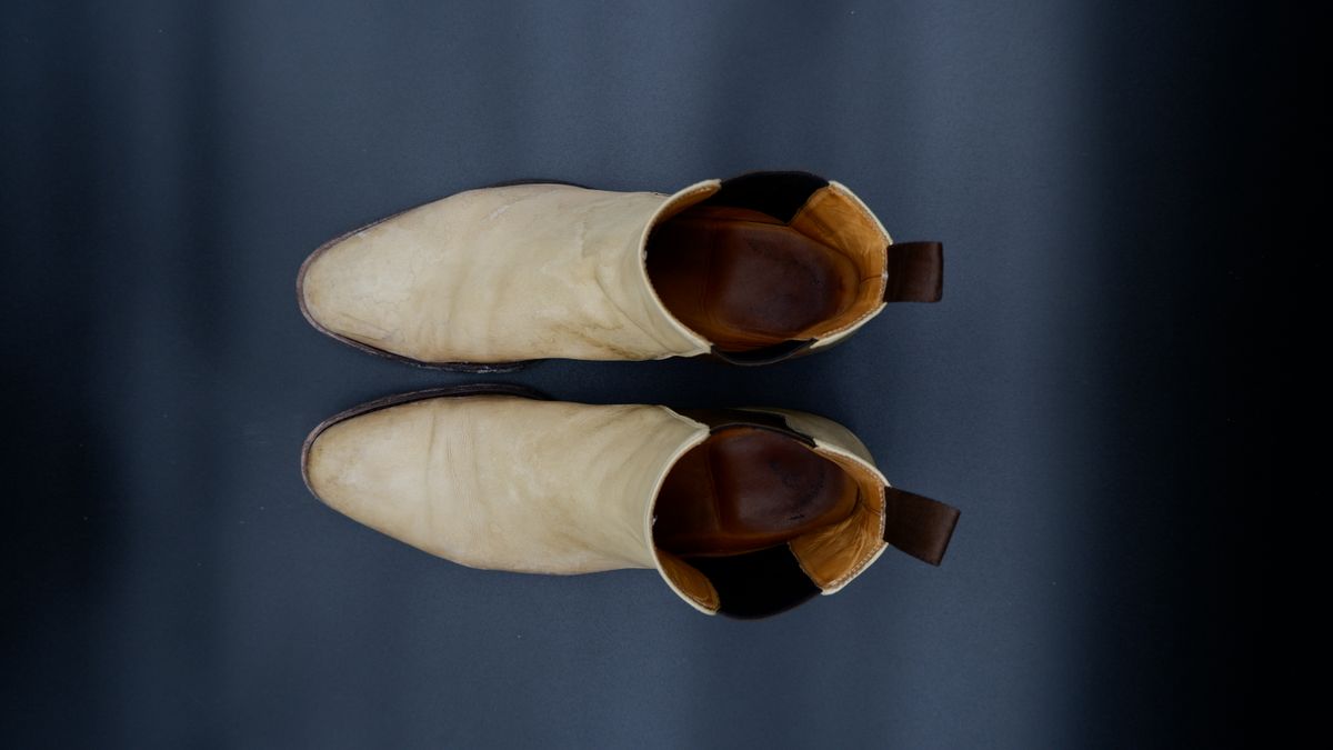 Photo by jarmul22 on February 6, 2023 of the Carlos Santos Norris 7902 in Du Puy Patina Crust "Dyeable" French Calf.