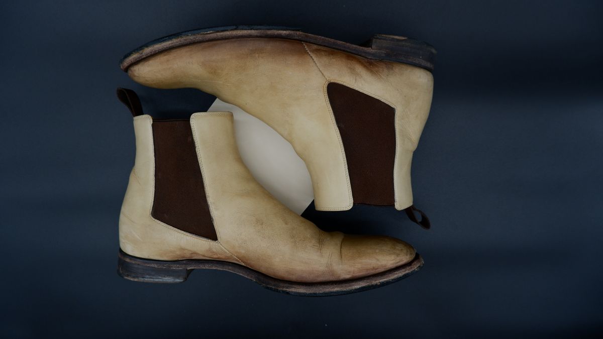 Photo by jarmul22 on April 6, 2023 of the Carlos Santos Norris 7902 in Du Puy Patina Crust "Dyeable" French Calf.