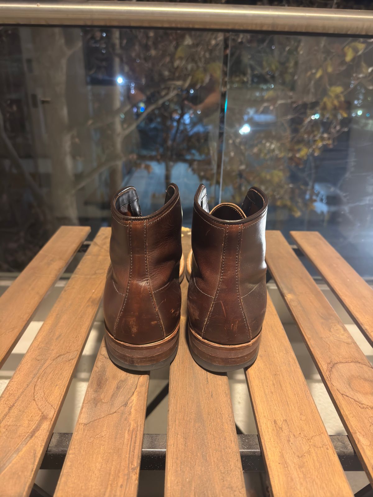Photo by jarmul22 on November 6, 2024 of the Alden Indy Boot in Brown Analine Pull Up.