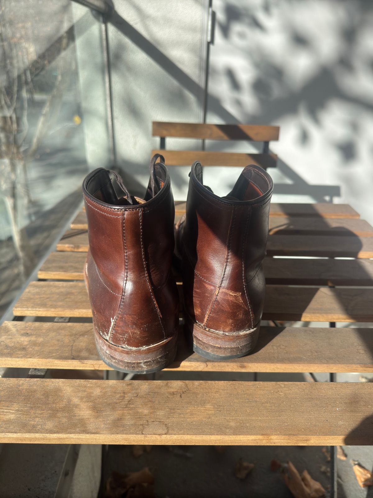 Photo by jarmul22 on January 5, 2025 of the Alden Indy Boot in Brown Analine Pull Up.